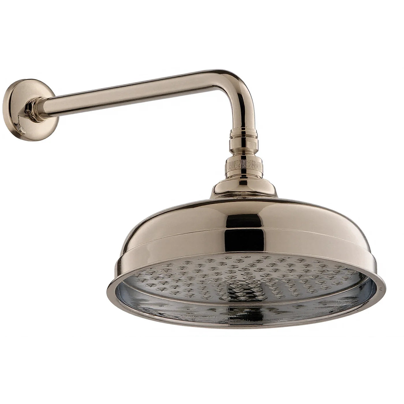 Douche de tête anticalcaire avec bras mural - Treemme Old Italy - IT 0495 CC ZZ ZZ - Nickel poli (NL)