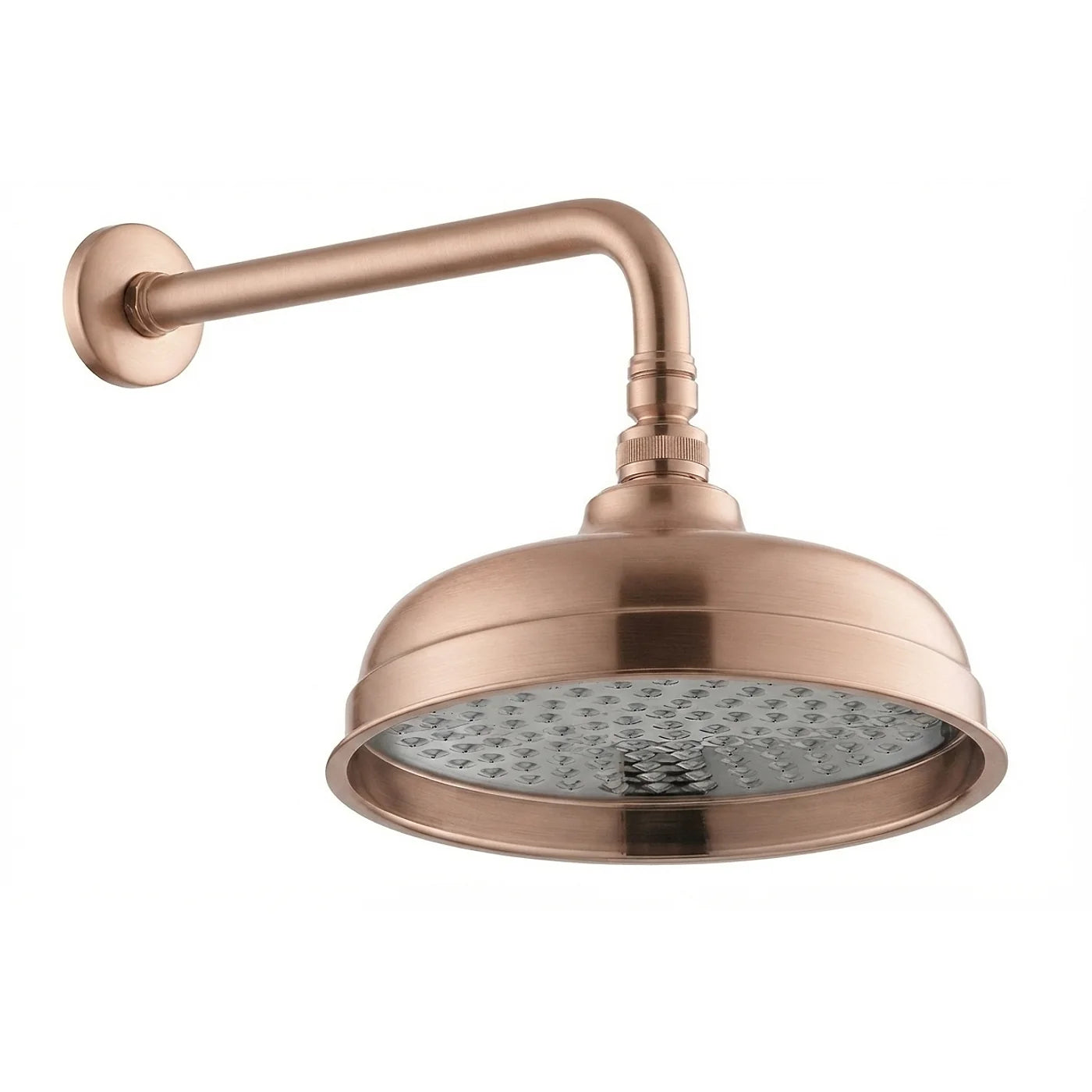 Douche de tête anticalcaire avec bras mural - Treemme Old Italy - IT 0495 CC ZZ ZZ - Or rose brossé (SZ)
