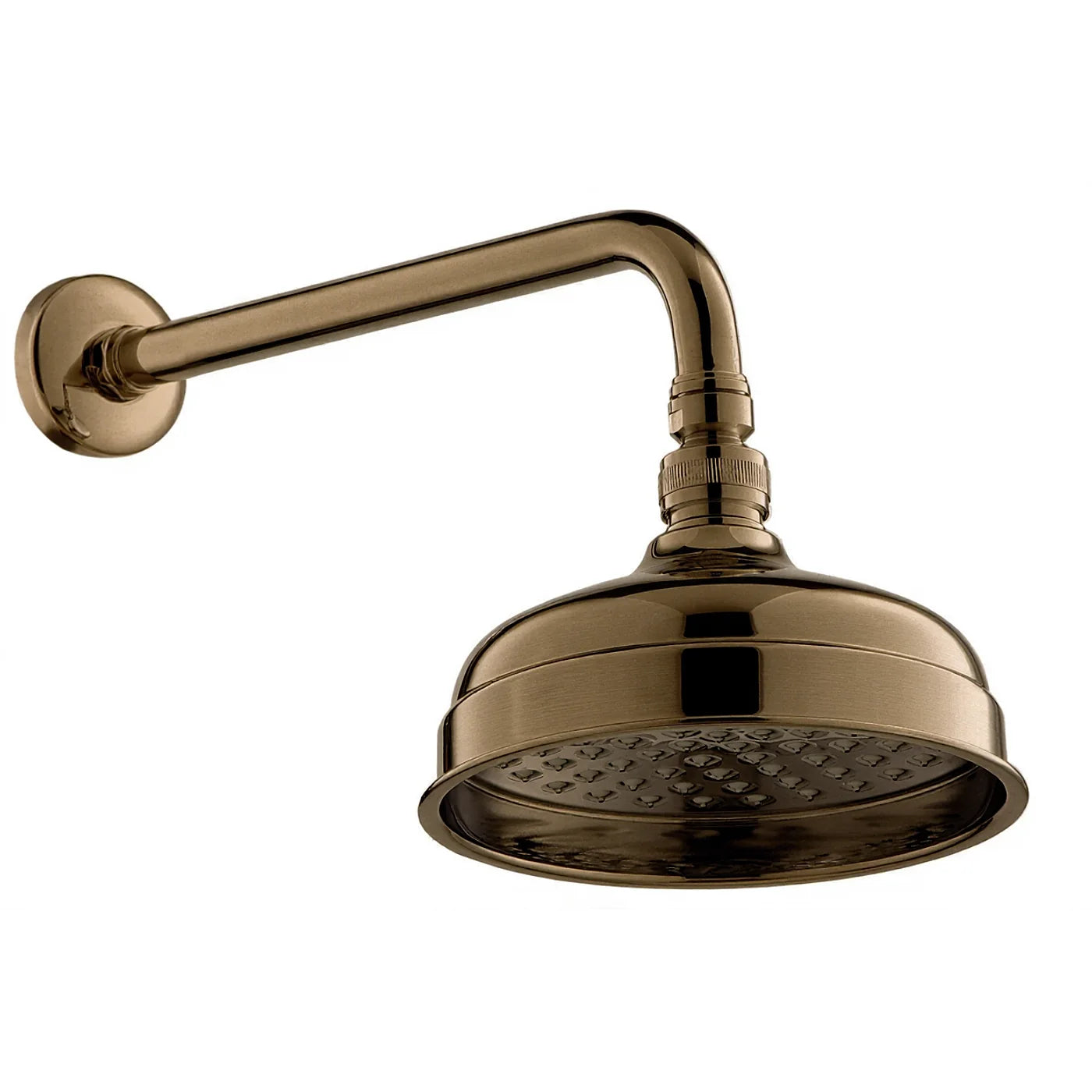Douche de tête anticalcaire avec bras mural - Treemme Old Italy - IT 0499 CC ZZ ZZ - Bronze brossé (US)