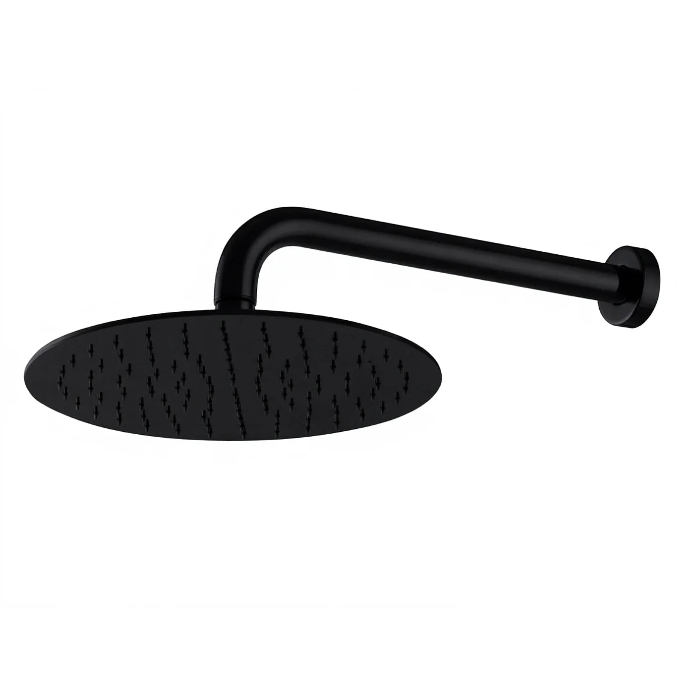 Douche de tête anticalcaire avec bras mural - Treemme Albatros - IT 6512 CC ZZ VS - Noir opaque (NN)