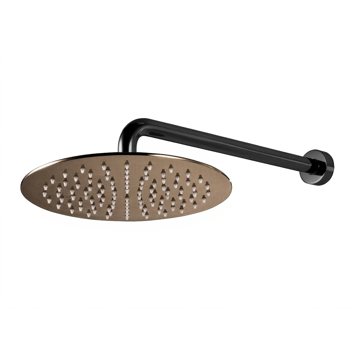 Douche de tête anticalcaire avec bras mural - Treemme Albatros - IT 6586 CC ZZ VS - Noir chromé poli (HH)