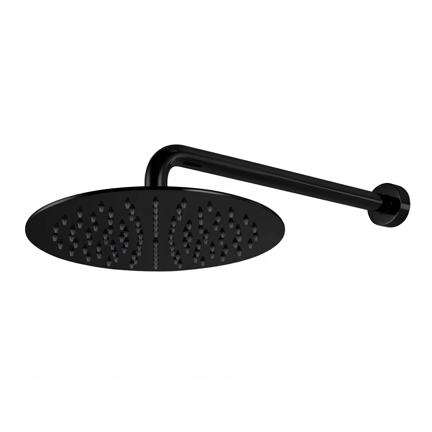 Douche de tête anticalcaire avec bras mural - Treemme Albatros - IT 6586 CC ZZ VS - Noir opaque (NN)