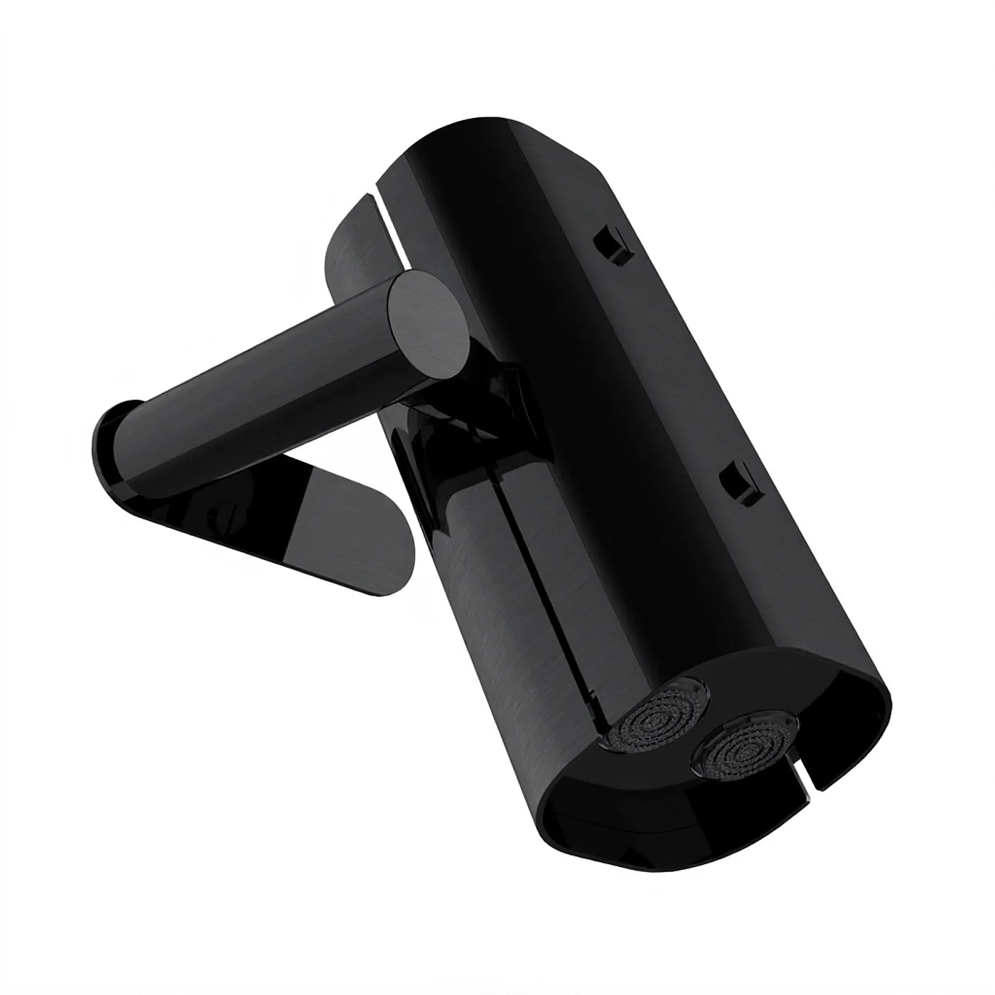 Douche de tête anticalcaire avec bras mural - Treemme Shower and Thermostatic - IT 9B70 CC ZZ ZZ - Noir chromé poli (HH)