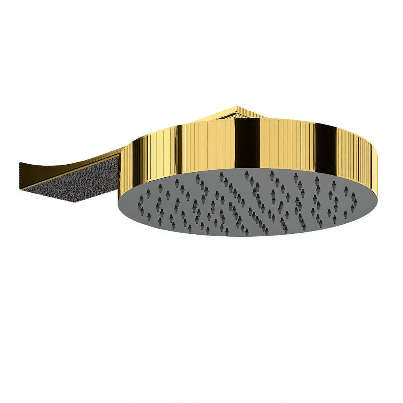 Douche de tête anticalcaire avec bras mural - Treemme Appia - IT RTBR 380 CC - Noir chromé poli (HH)