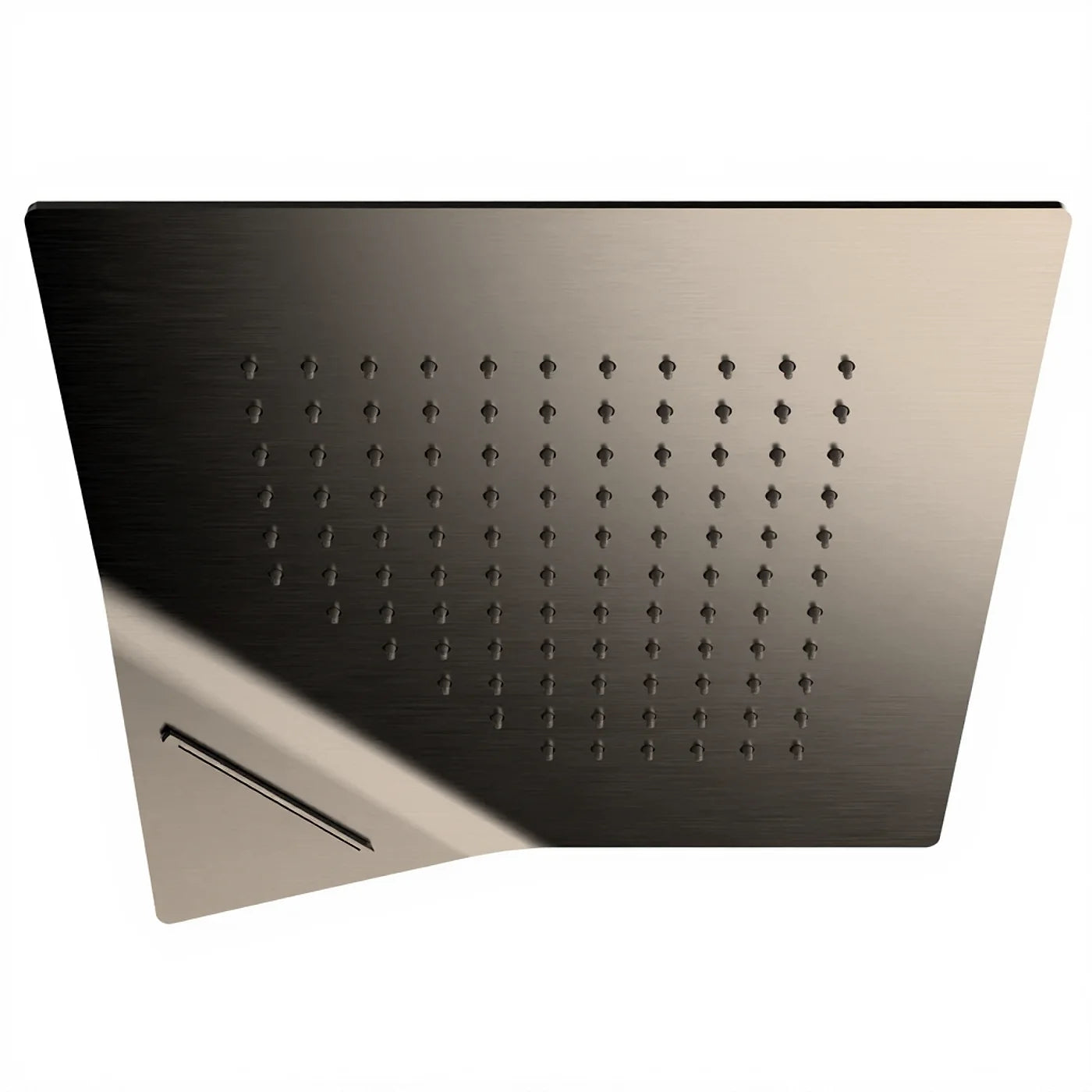 Douche de tete au plafond 280 x 280 mm - Treemme Shower and Thermostatic - IT RTBR 406 CC - Noir chromé brossé (CZ)
