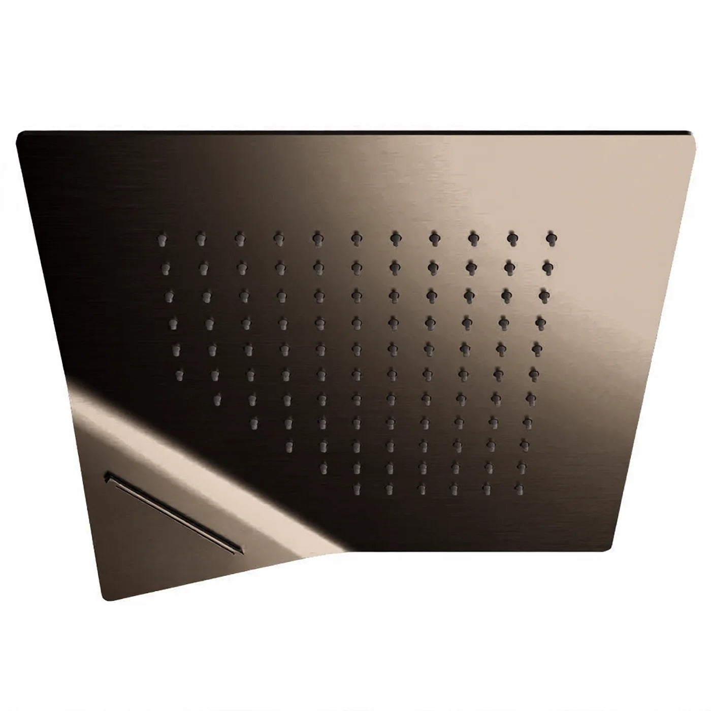 Douche de tete au plafond 280 x 280 mm - Treemme Shower and Thermostatic - IT RTBR 406 CC - Noir chromé poli (HH)