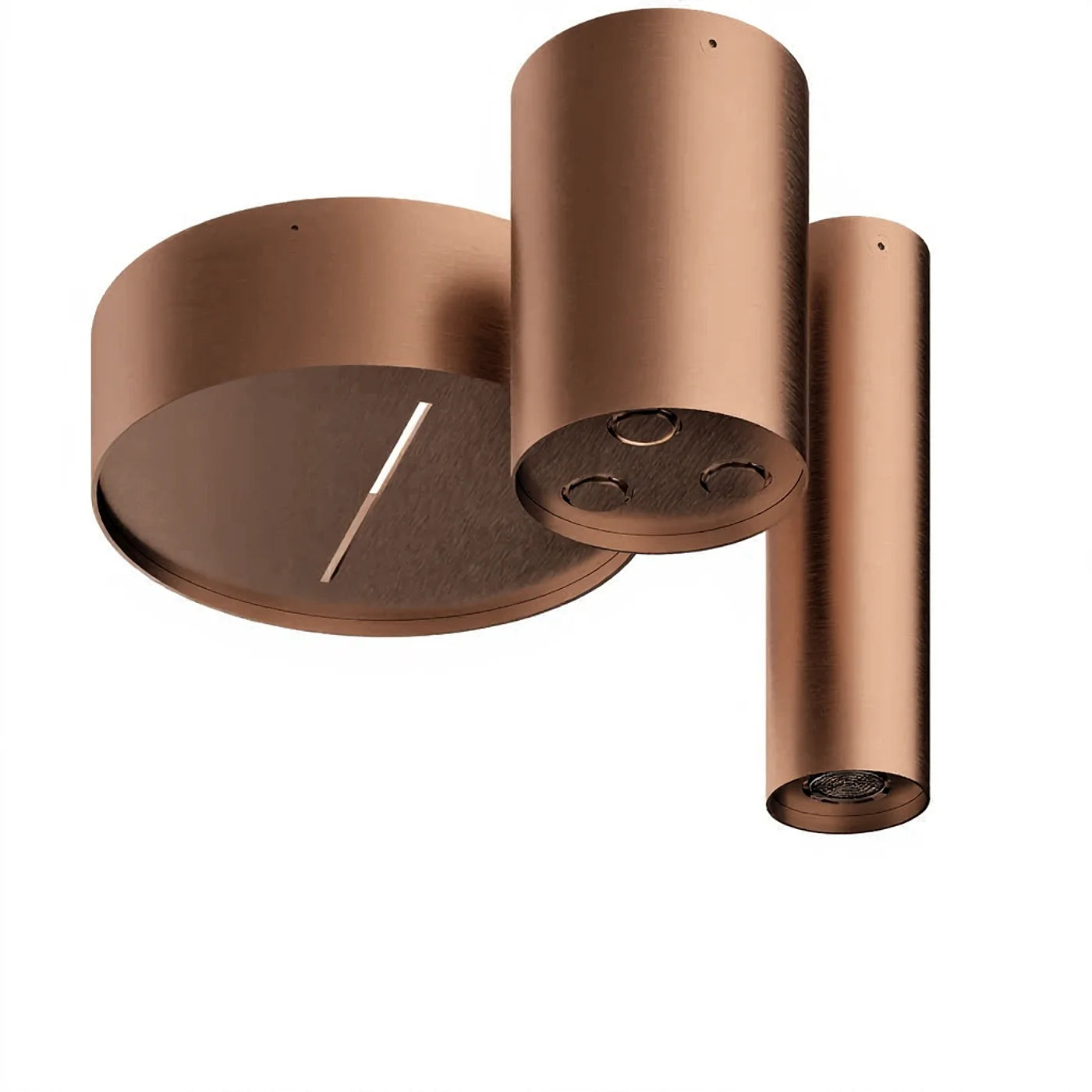 Douche de tête au plafond à 3 functions - Treemme Watertube - IT RTBR 409 IS - Bronze-PVD (PVD03)