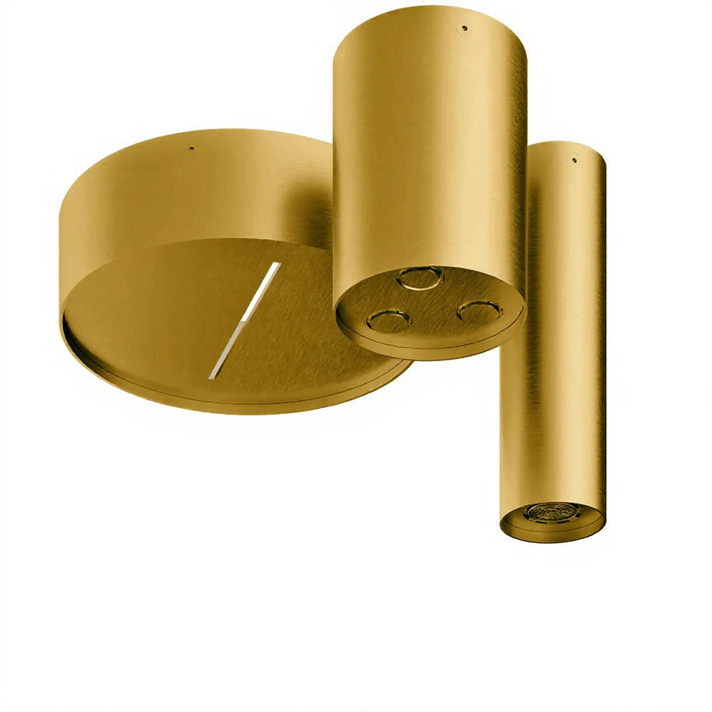 Douche de tête au plafond à 3 functions - Treemme Watertube - IT RTBR 409 IS - Yellow Gold-PVD (PVD04)