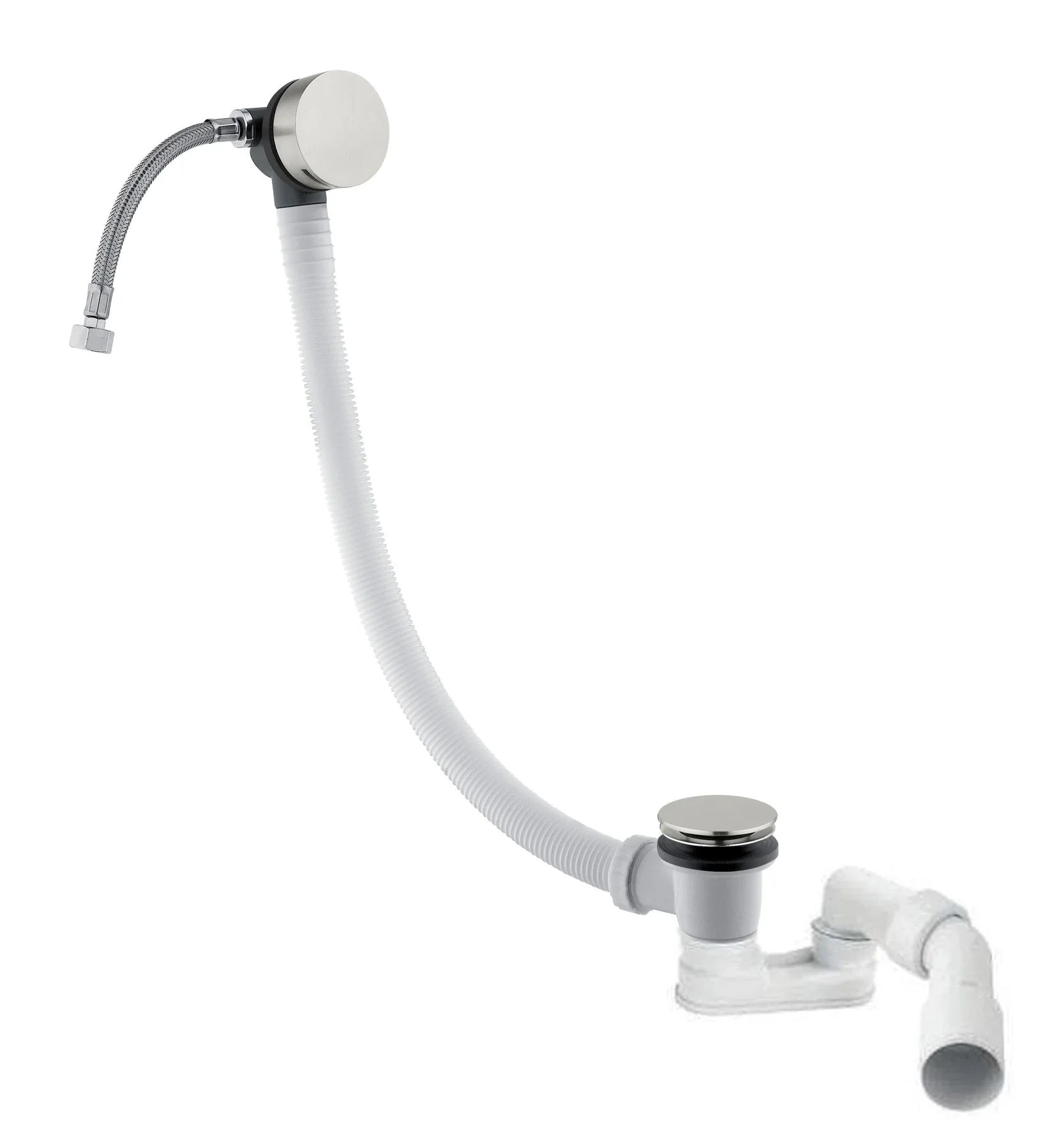 IT 0492 IS ZZ ZZ Colonne vidage pour baignoire avec… Inox brosse - Treemme