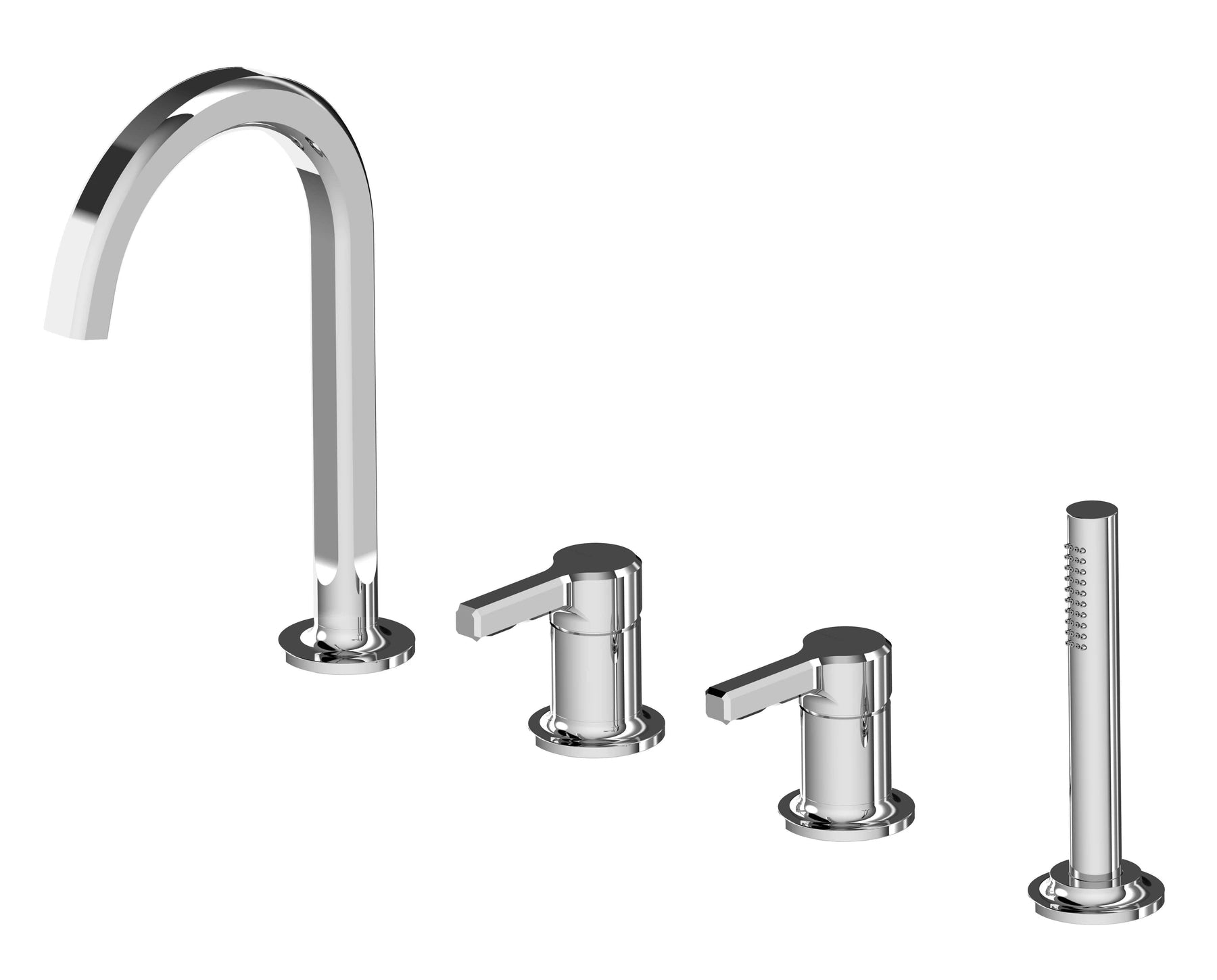 IT 2C68 CC AU ZZ Mitigeur baignoire Chrome - Treemme