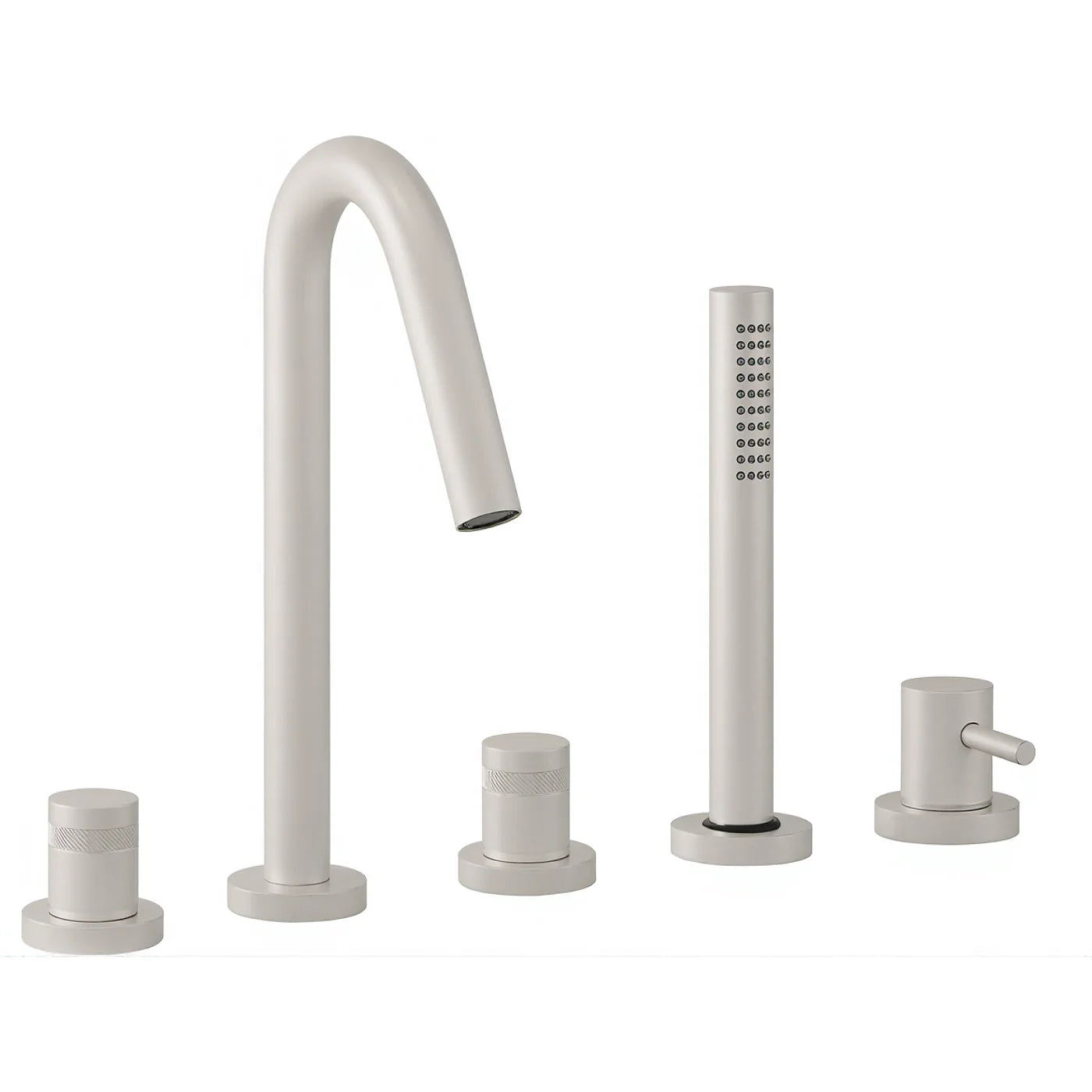 Mélangeur bain/douche 5 trous sur gorge - Treemme X-change - IT 7206 CC XR ZZ - Blanc opaque (BB)