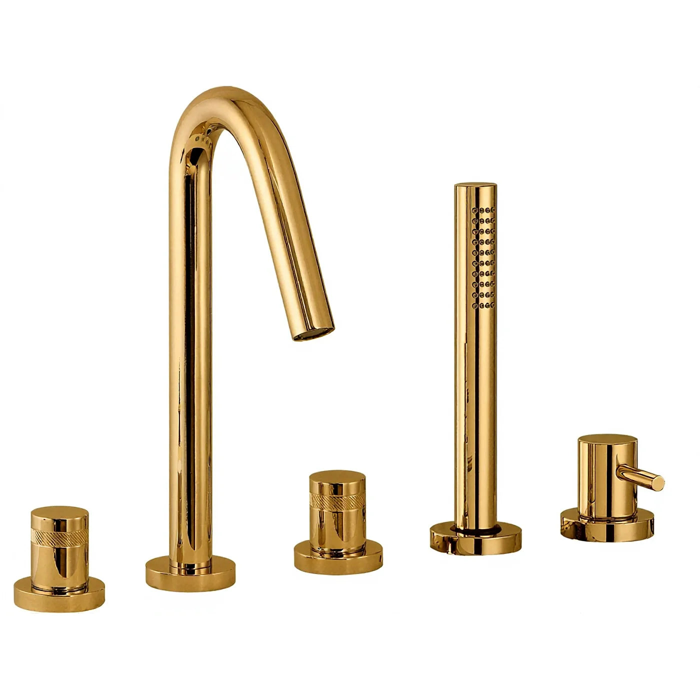 Mélangeur bain/douche 5 trous sur gorge - Treemme X-change - IT 7206 CC XR ZZ - Or brossé (DZ)