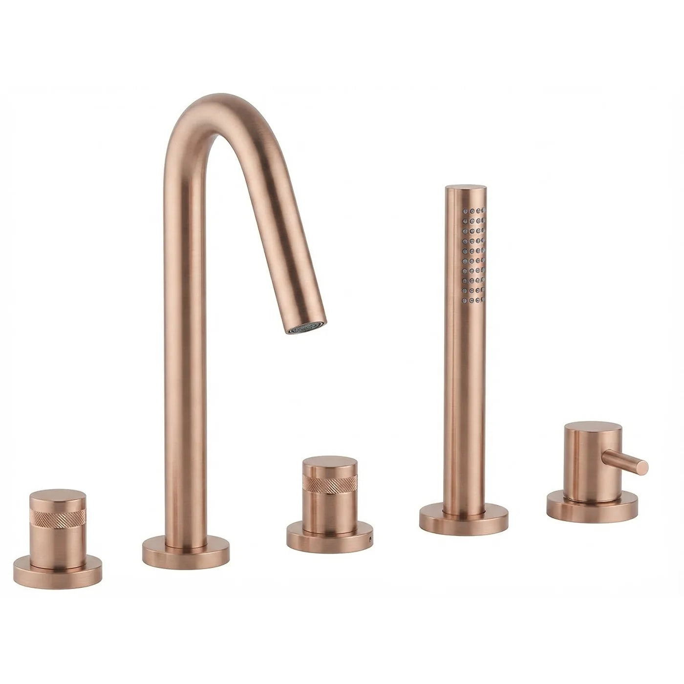 Mélangeur bain/douche 5 trous sur gorge - Treemme X-change - IT 7206 CC XR ZZ - Or rose brossé (SZ)