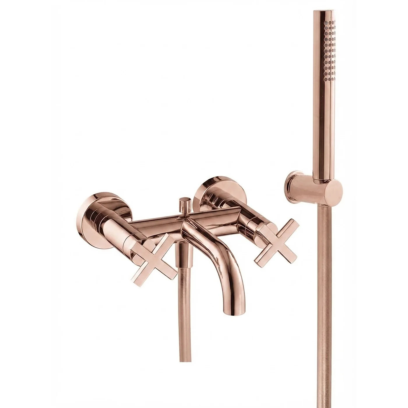 Mélangeur bain/douche mural - Treemme Line - IT 1000 CC XV ZZ - Or rose brossé (SZ)