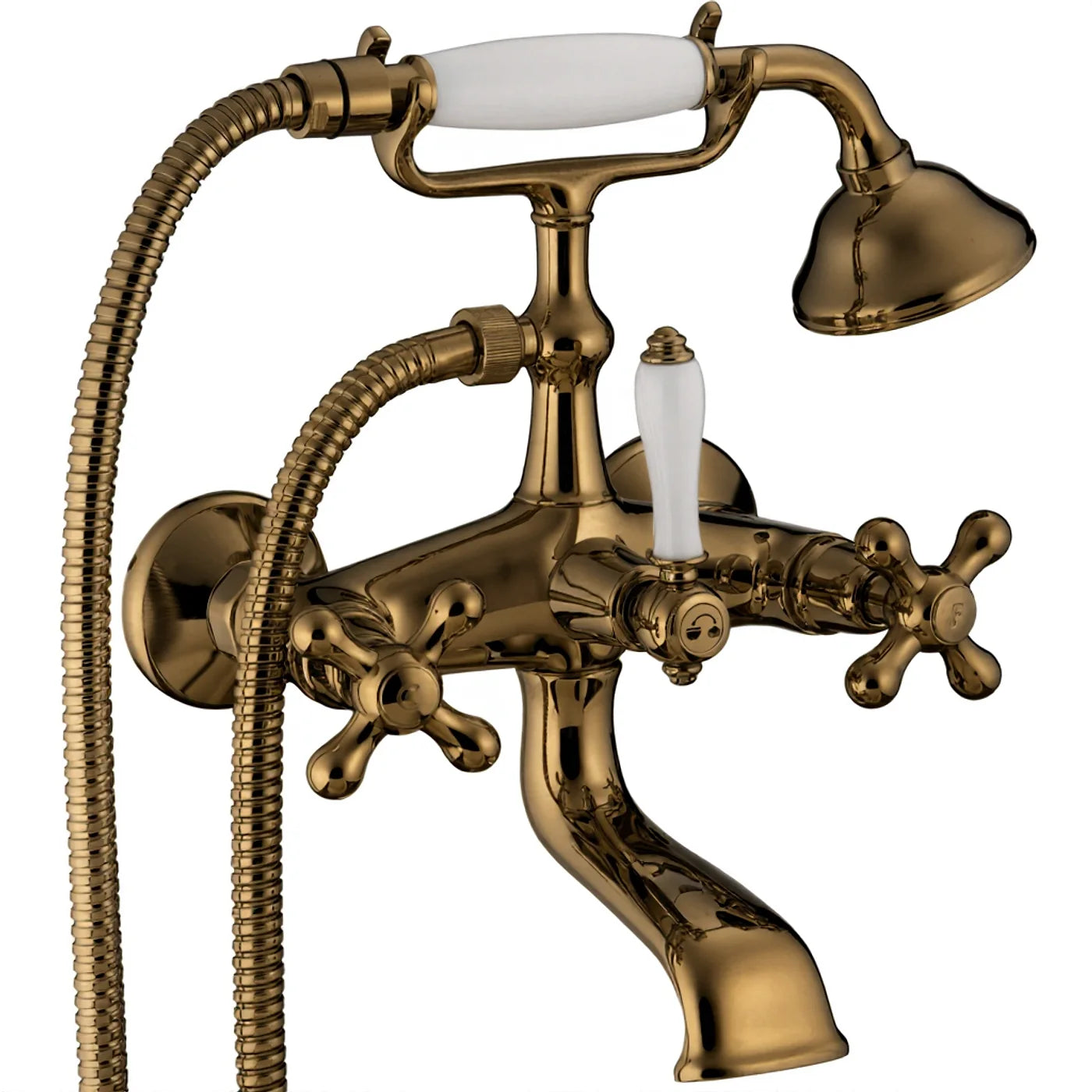 Mélangeur bain/douche mural - Treemme Romantica - IT 3601 CC PV ZZ - Bronze brossé (US)