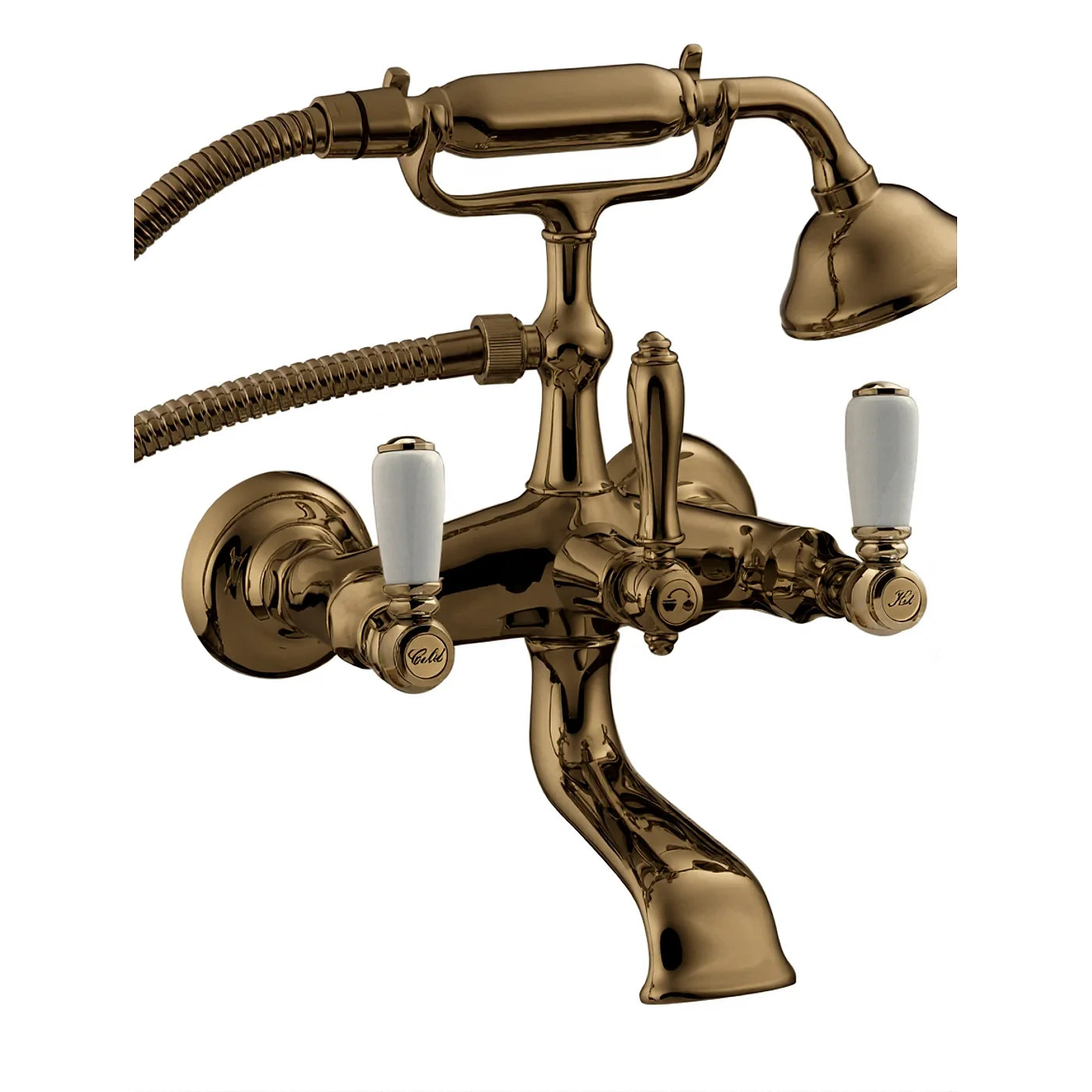 Mélangeur bain/douche mural - Treemme Old Italy - IT 4401 CC SO ZZ - Bronze brossé (US)