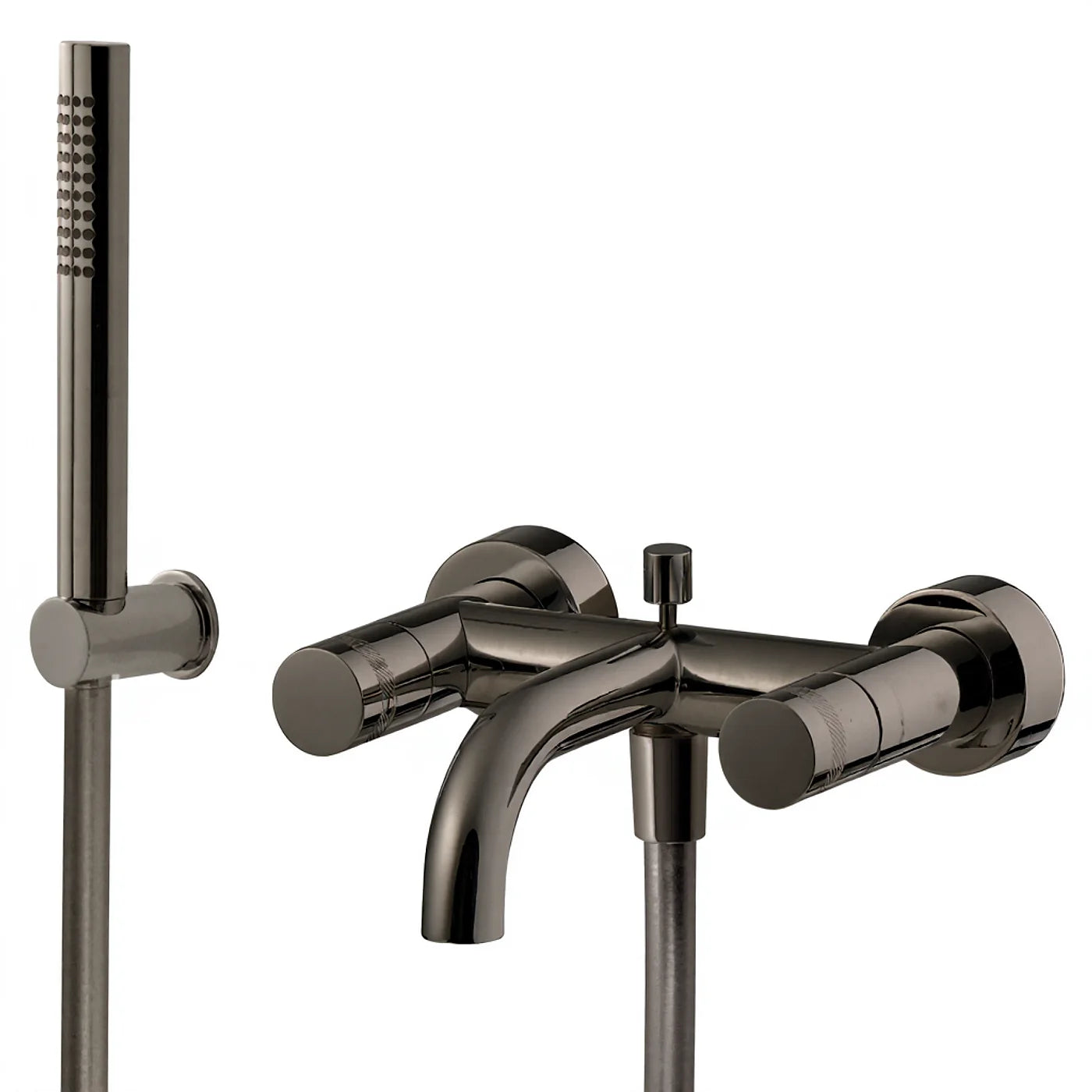 Mélangeur bain/douche mural - Treemme X-change - IT 7200 CC XR ZZ - Noir chromé brossé (CZ)