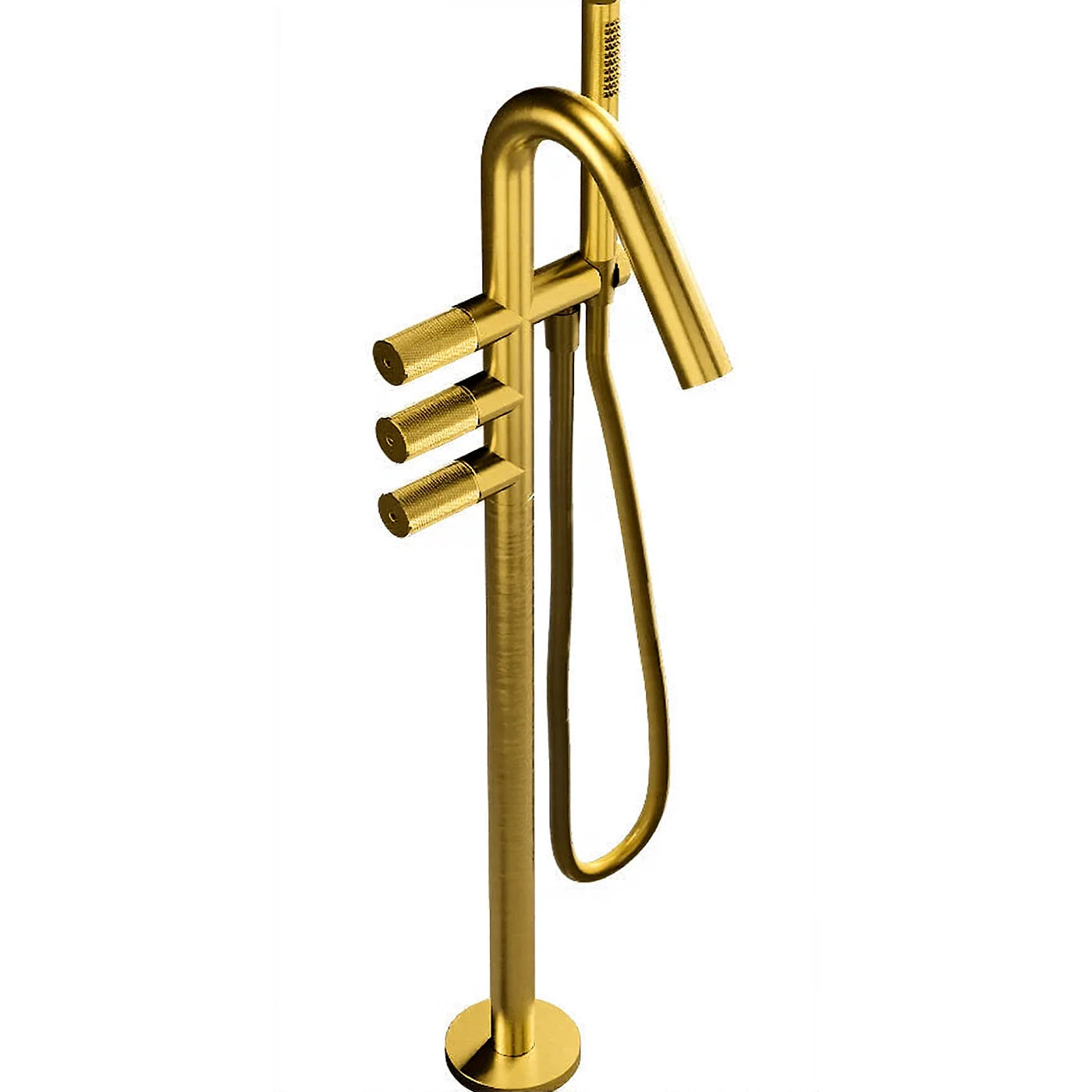 Mélangeur bain douche sur colonne au sol 722 - Treemme 22mm - RWIT 6084 IS 01 - Yellow Gold-PVD (PVD04)