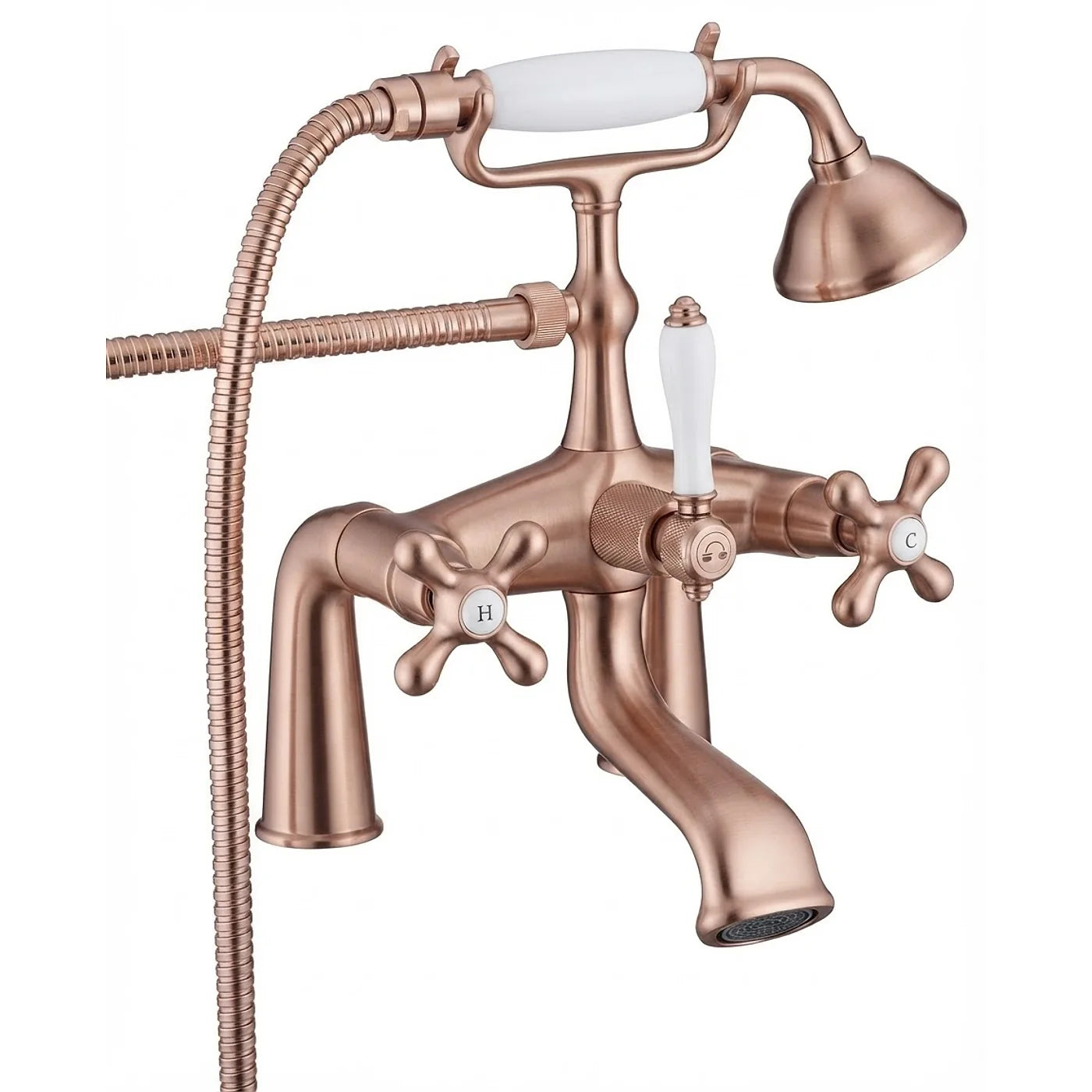 Mélangeur bain/douche sur gorge - Treemme Romantica - IT 3607 CC PV ZZ - Or rose brossé (SZ)