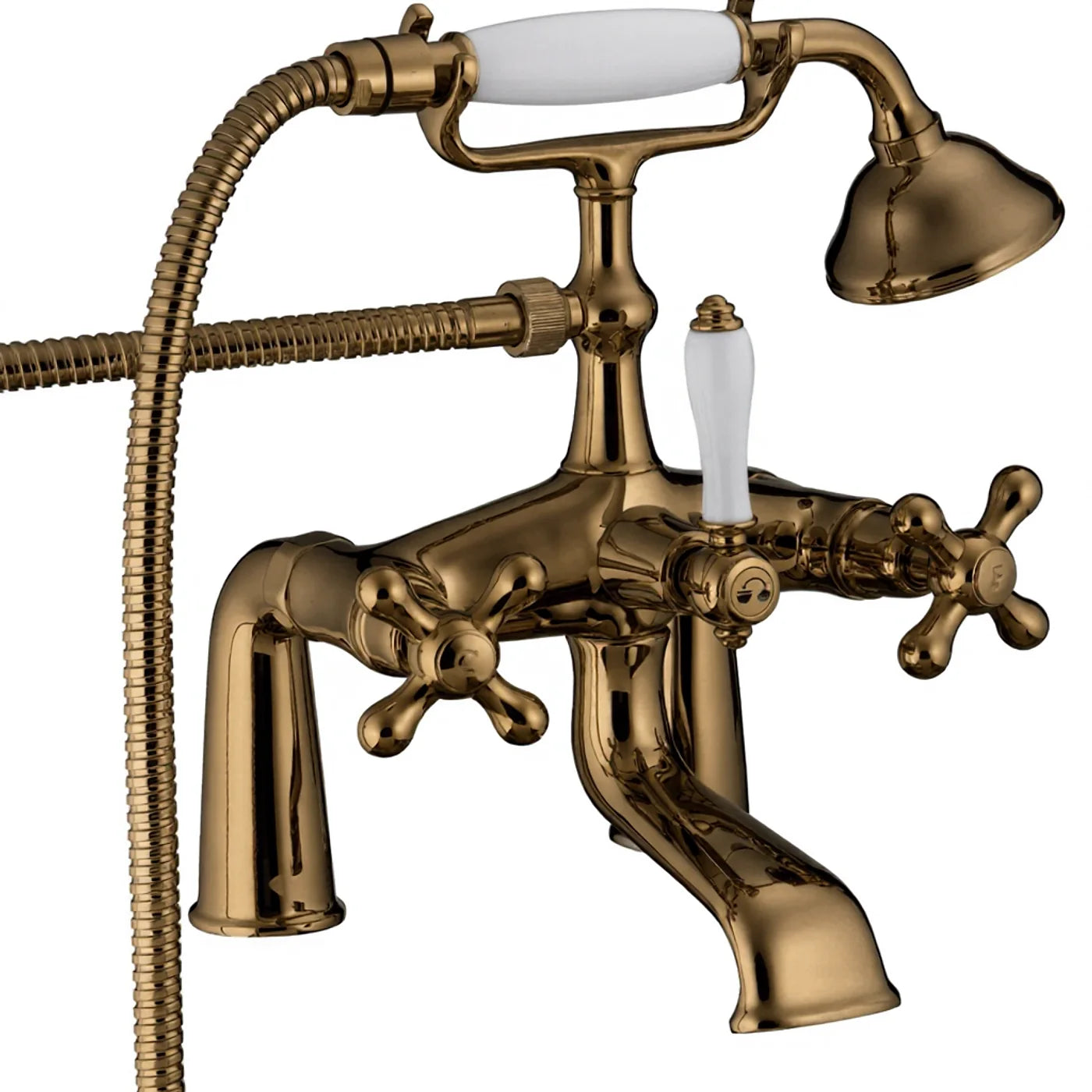 Mélangeur bain/douche sur gorge - Treemme Romantica - IT 3607 CC PV ZZ - Bronze brossé (US)