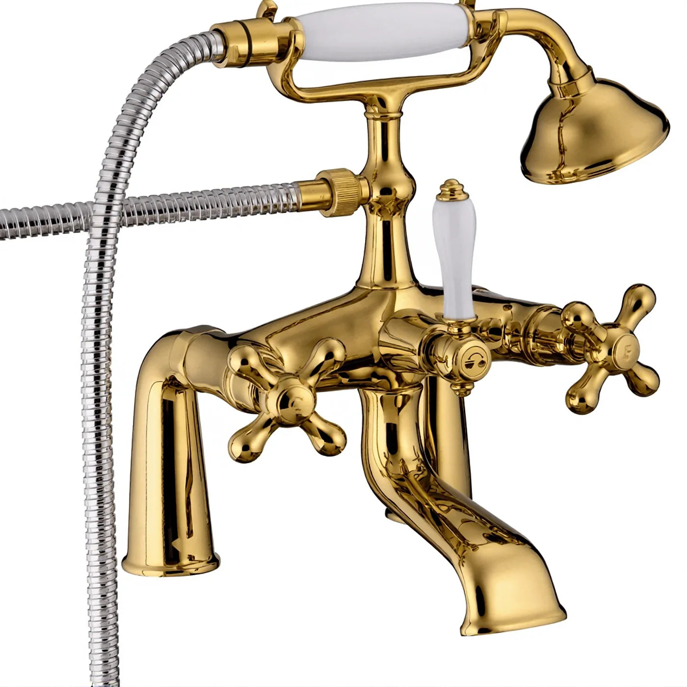 Mélangeur bain/douche sur gorge - Treemme Romantica - IT 3607 CC PV ZZ - Laiton brossé (UZ)