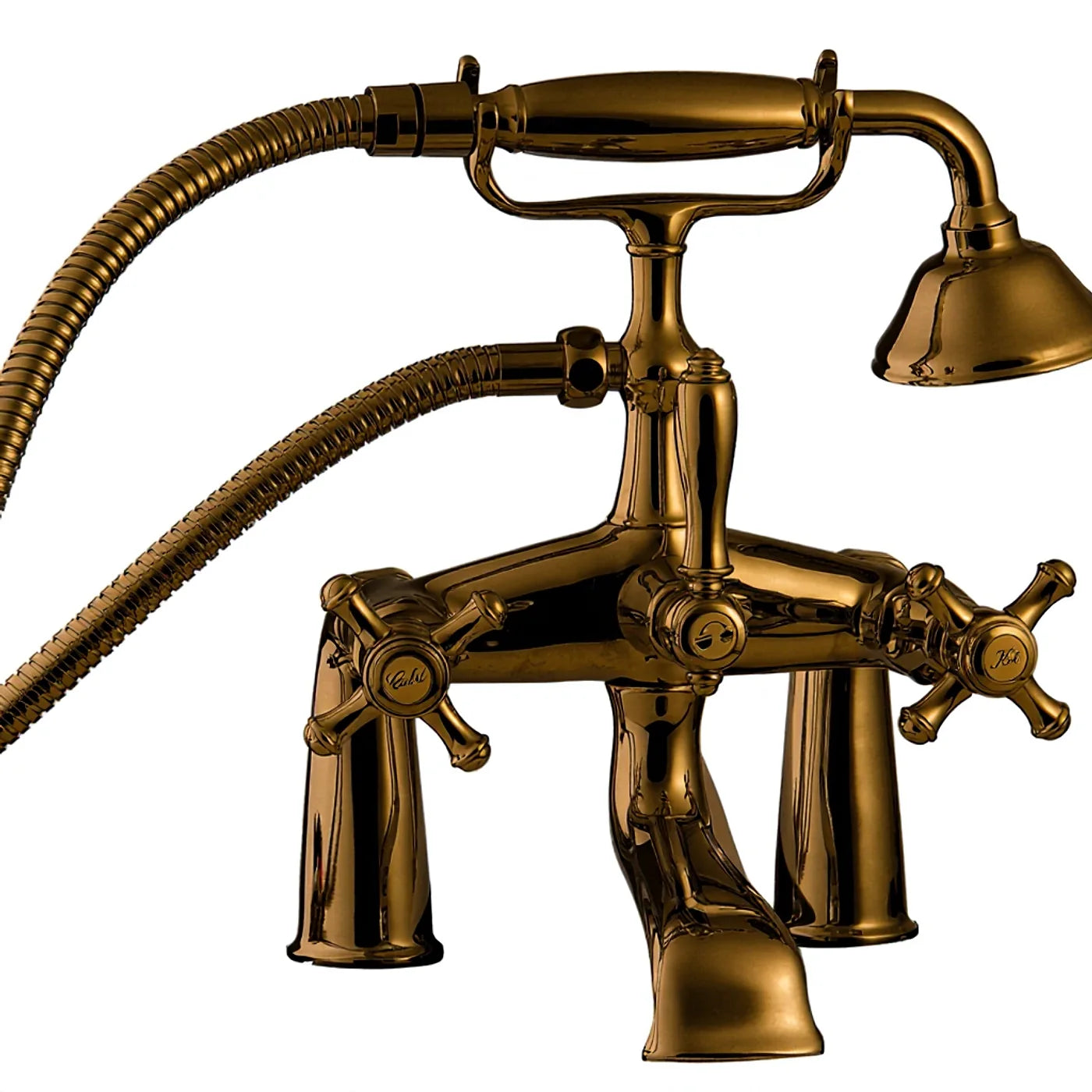 Mélangeur bain/douche sur gorge - Treemme Old Italy - IT 4407 CC OI ZZ - Bronze brossé (US)