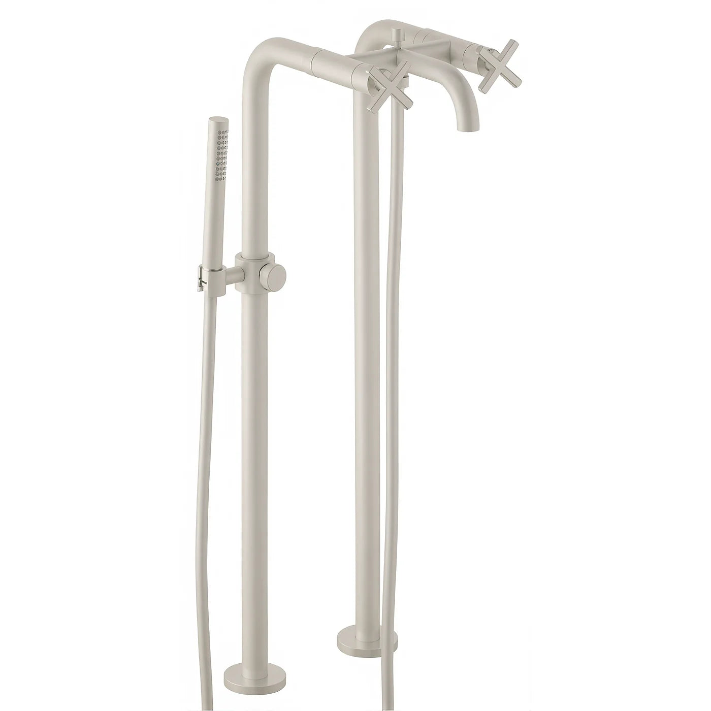 Mélangeur bain douche sur tuyaux - Treemme Line - IT 7284 CC XC ZZ - Blanc opaque (BB)