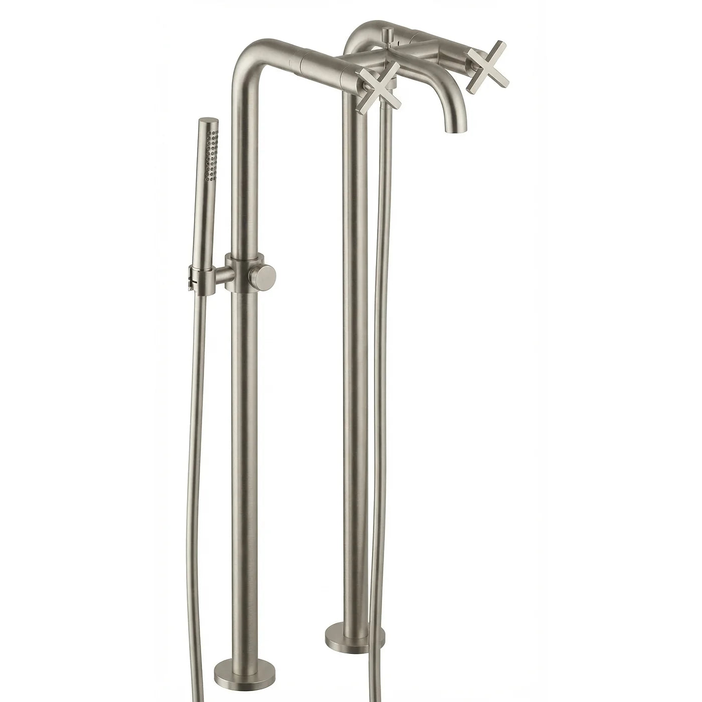 Mélangeur bain douche sur tuyaux - Treemme Line - IT 7284 CC XC ZZ - Nickel brossé (NF)
