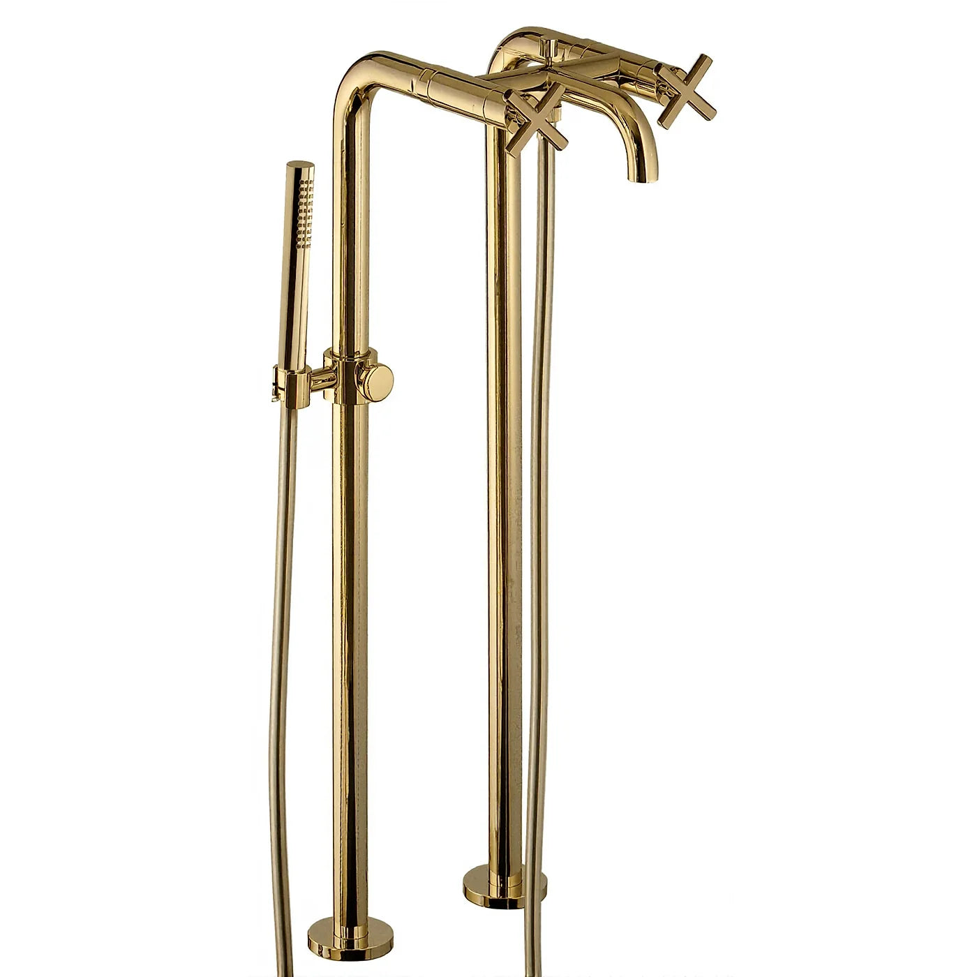 Mélangeur bain douche sur tuyaux - Treemme Line - IT 7284 CC XC ZZ - Nickel brossé (NF)