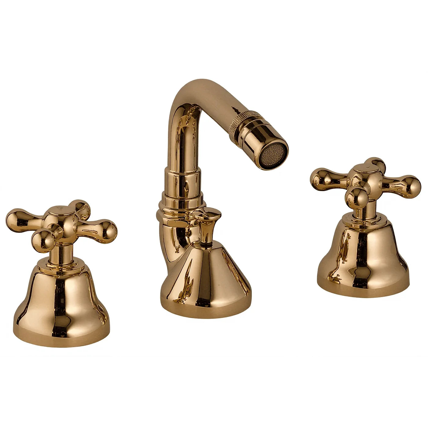 Mélangeur bidet 3 trous - Treemme Romantica - IT 3627 CC PV ZZ - Or brossé (DZ)