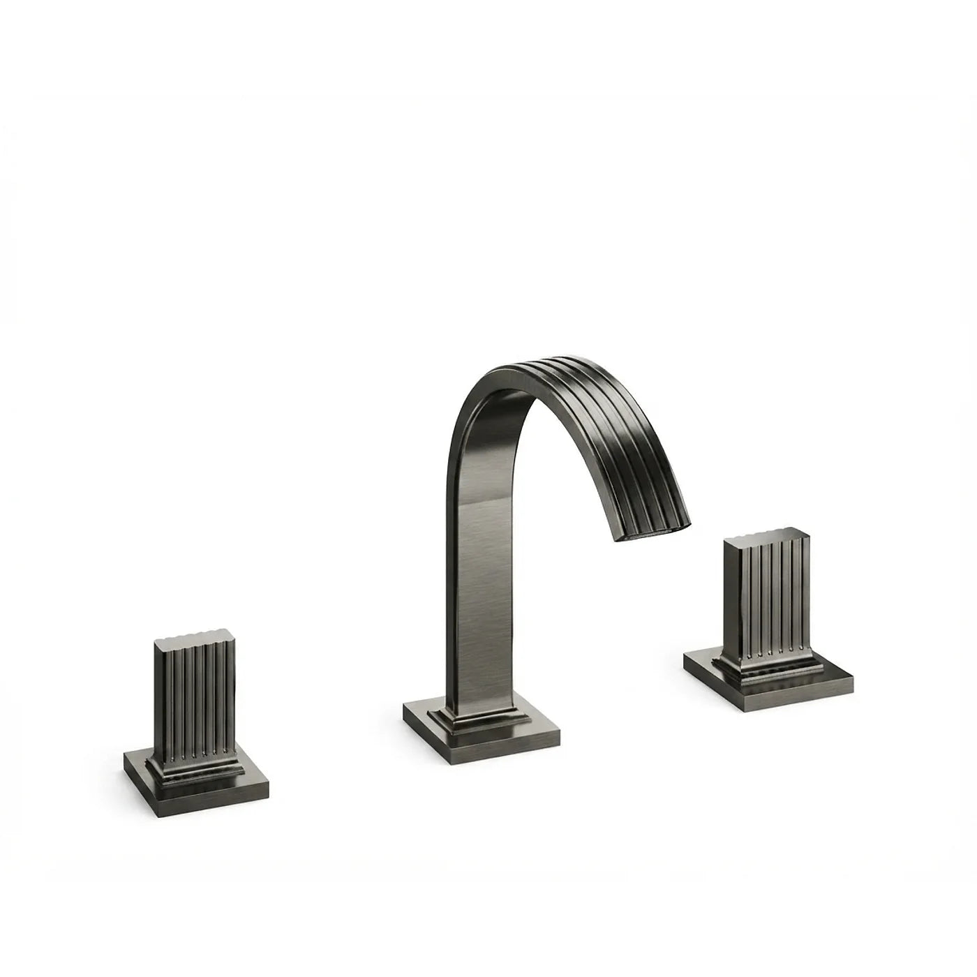 Mélangeur bidet 3 trous - Treemme Kea - IT 7A27 CC KO ZZ - Noir chromé brossé (CZ)