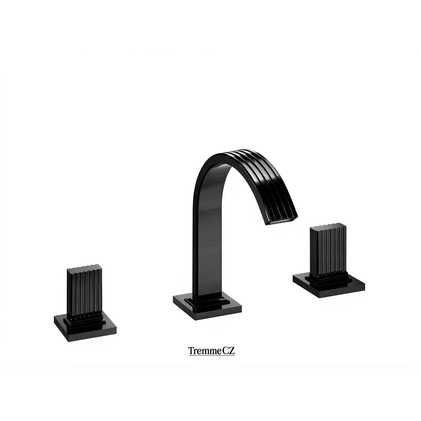Mélangeur bidet 3 trous - Treemme Kea - IT 7A27 CC KO ZZ - Noir chromé brossé (CZ)