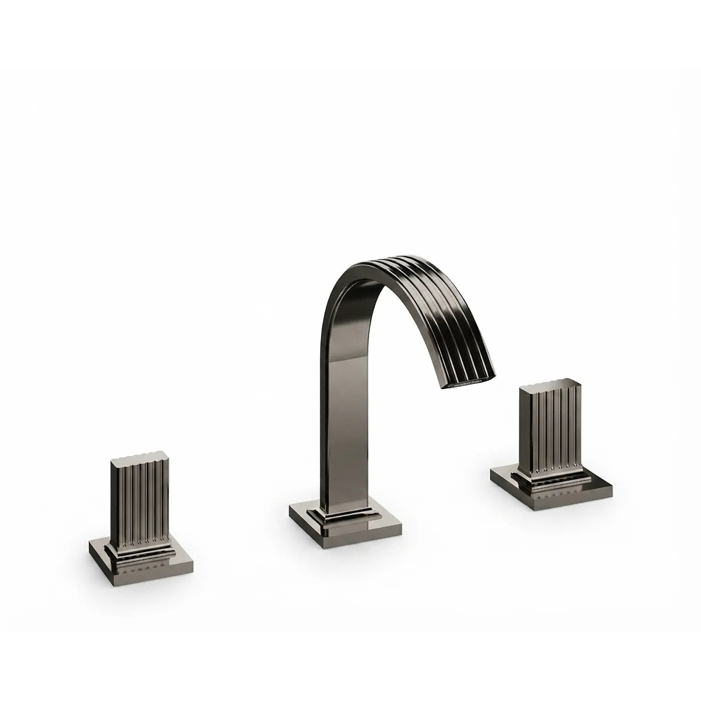 Mélangeur bidet 3 trous - Treemme Kea - IT 7A27 CC KO ZZ - Noir chromé poli (HH)