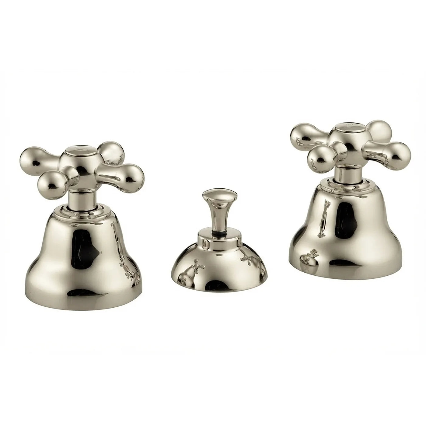 Mélangeur bidet 3 trous sans bec - Treemme Romantica - IT 3620 CC PV ZZ - Nickel poli (NL)