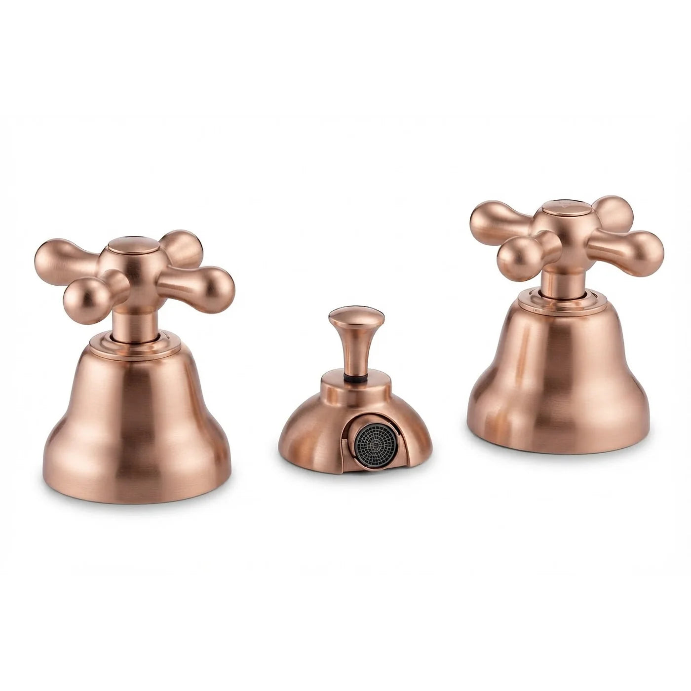 Mélangeur bidet 3 trous sans bec - Treemme Romantica - IT 3620 CC PV ZZ - Or rose brossé (SZ)