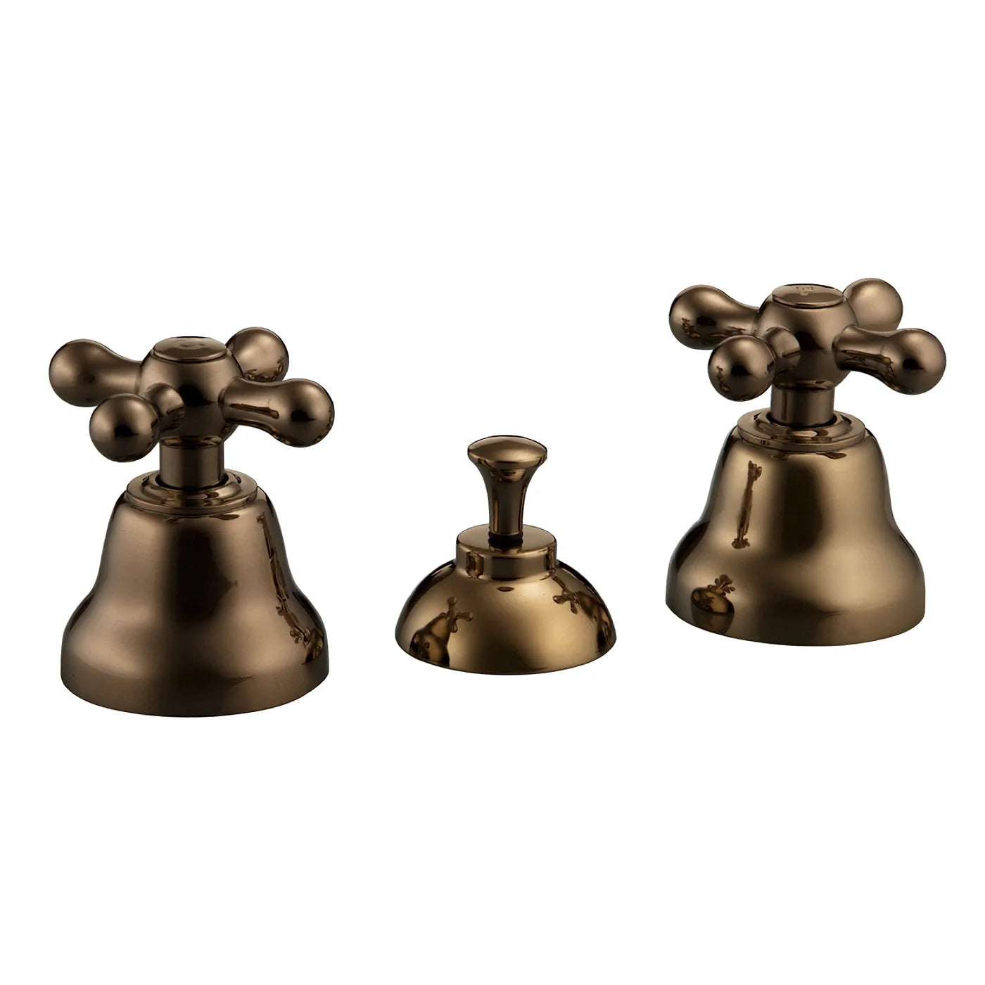 Mélangeur bidet 3 trous sans bec - Treemme Romantica - IT 3620 CC PV ZZ - Bronze brossé (US)