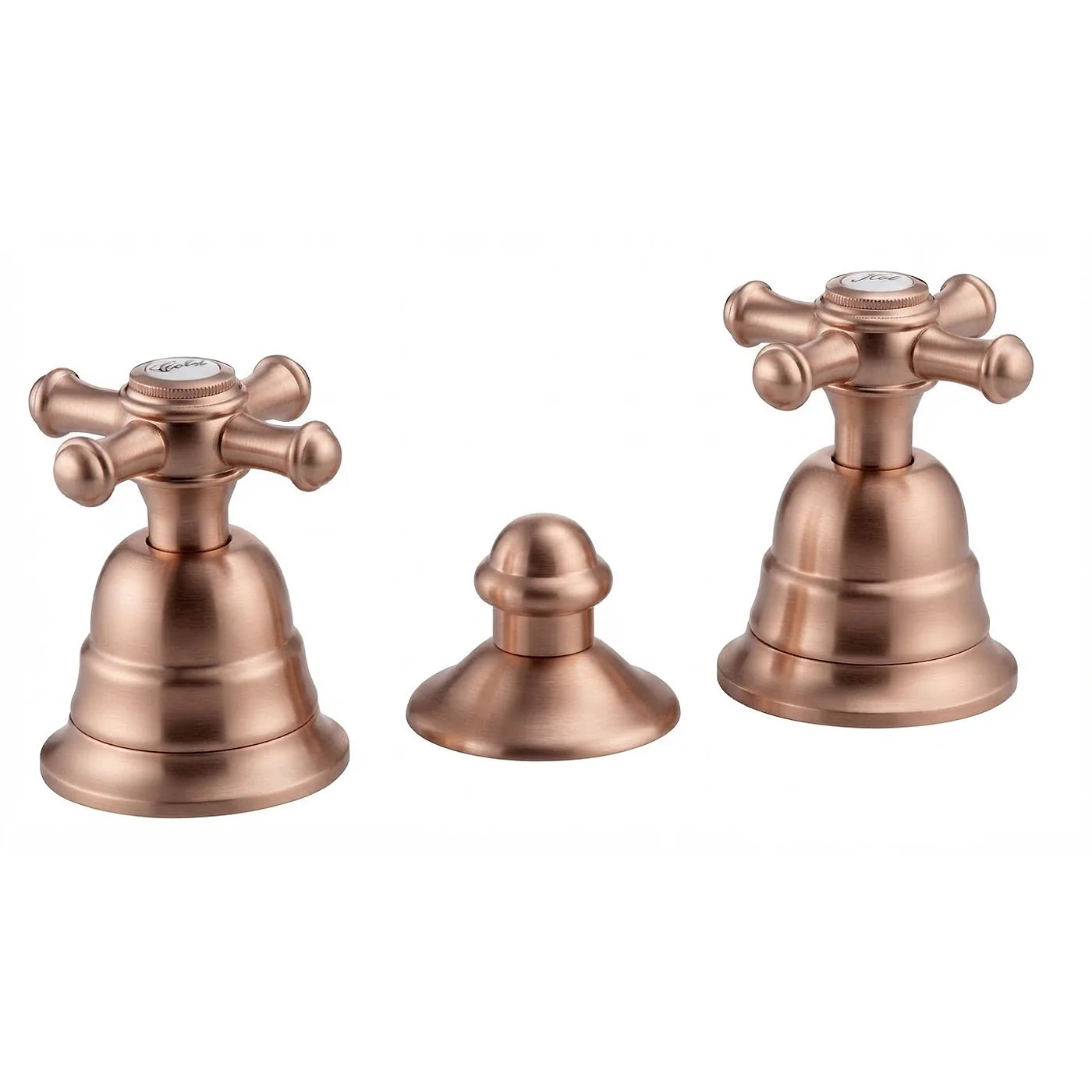 Mélangeur bidet 3 trous sans bec - Treemme Old Italy - IT 4420 CC OI ZZ - Or rose brossé (SZ)
