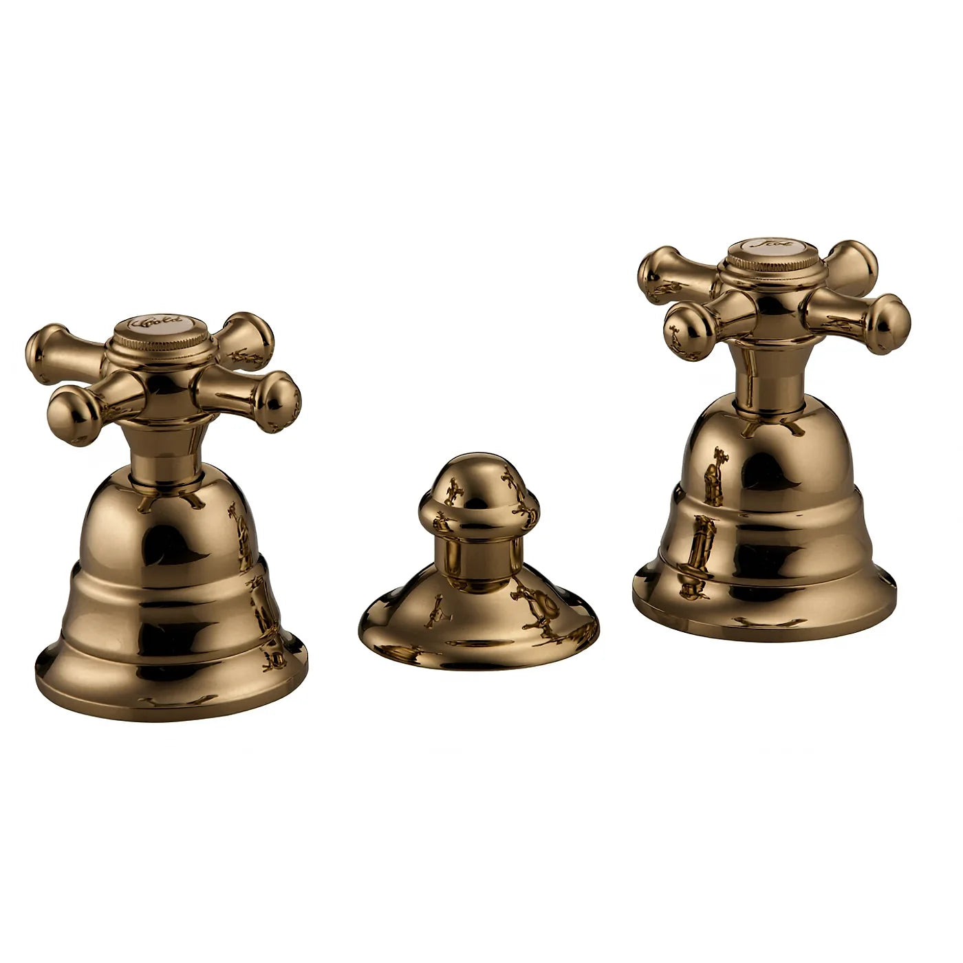 Mélangeur bidet 3 trous sans bec - Treemme Old Italy - IT 4420 CC OI ZZ - Bronze brossé (US)