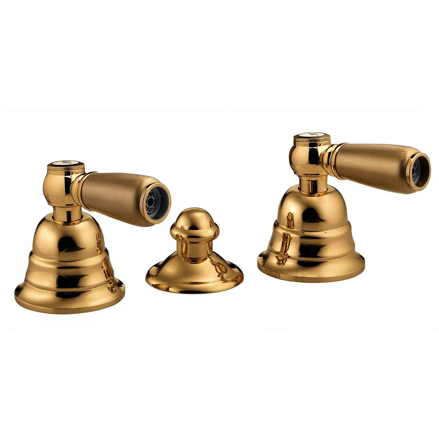 Mélangeur bidet 3 trous sans bec - Treemme Old Italy - IT 4420 CC SO ZZ - Or 24 (DD)