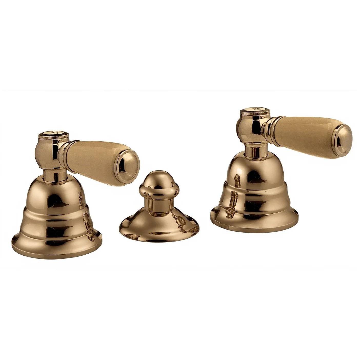 Mélangeur bidet 3 trous sans bec - Treemme Old Italy - IT 4420 CC SO ZZ - Or brossé (DZ)