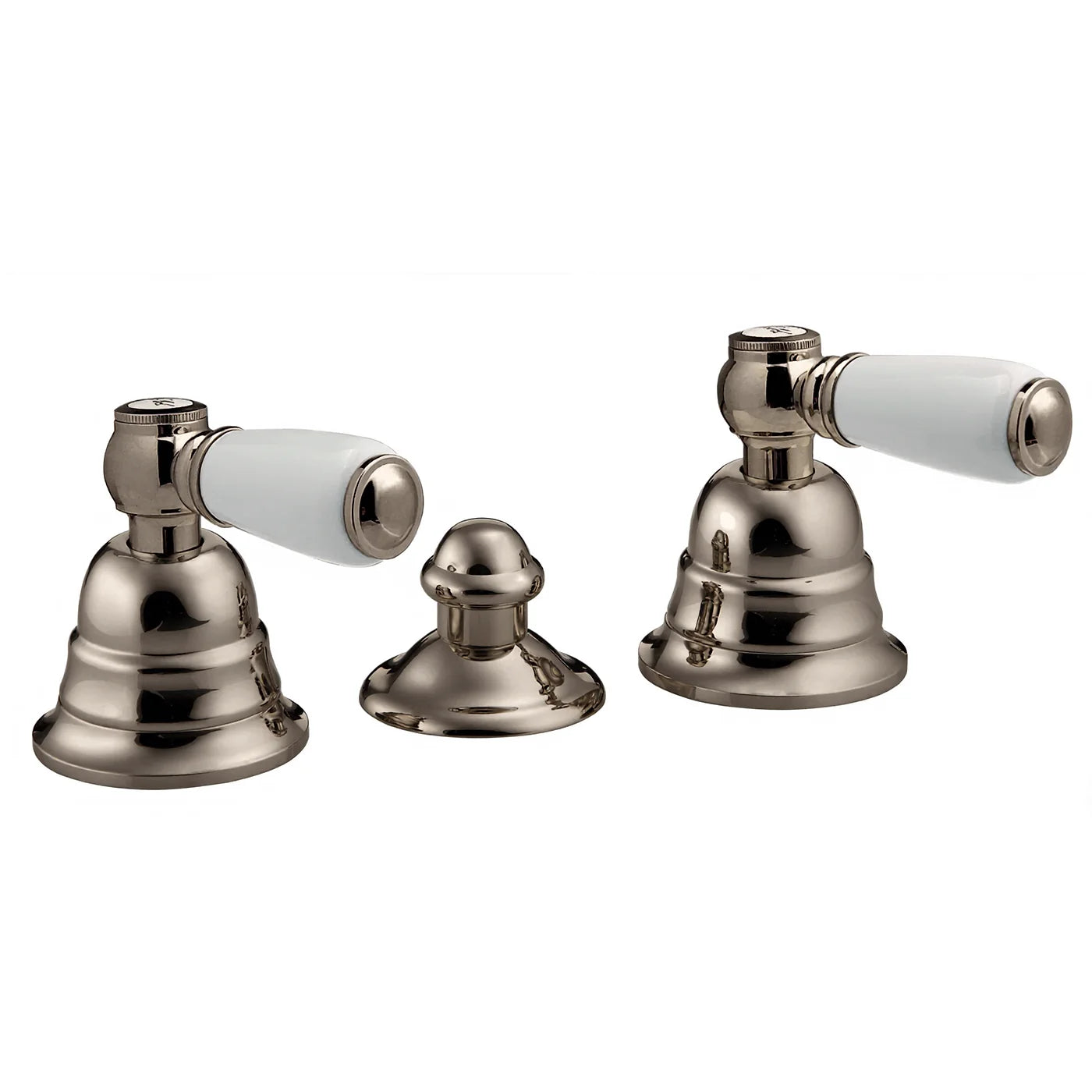 Mélangeur bidet 3 trous sans bec - Treemme Old Italy - IT 4420 CC SO ZZ - Nickel poli (NL)