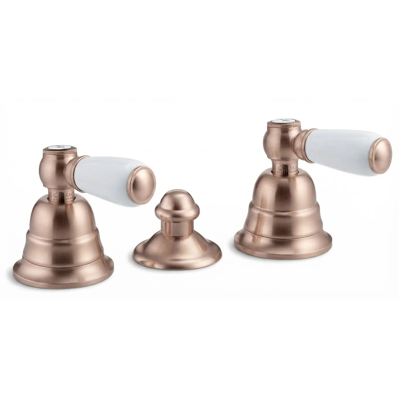Mélangeur bidet 3 trous sans bec - Treemme Old Italy - IT 4420 CC SO ZZ - Or rose brossé (SZ)