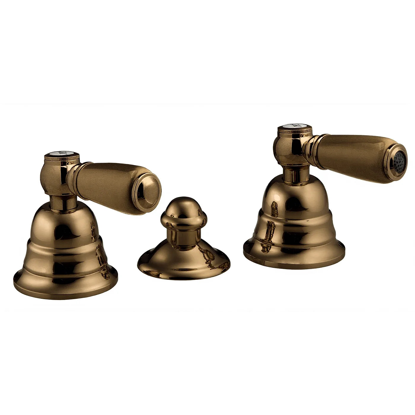 Mélangeur bidet 3 trous sans bec - Treemme Old Italy - IT 4420 CC SO ZZ - Bronze brossé (US)