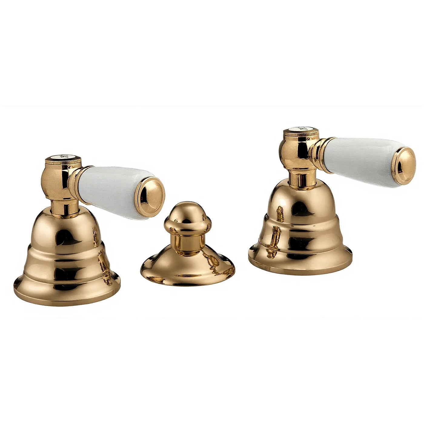 Mélangeur bidet 3 trous sans bec - Treemme Old Italy - IT 4420 CC SO ZZ - Laiton brossé (UZ)