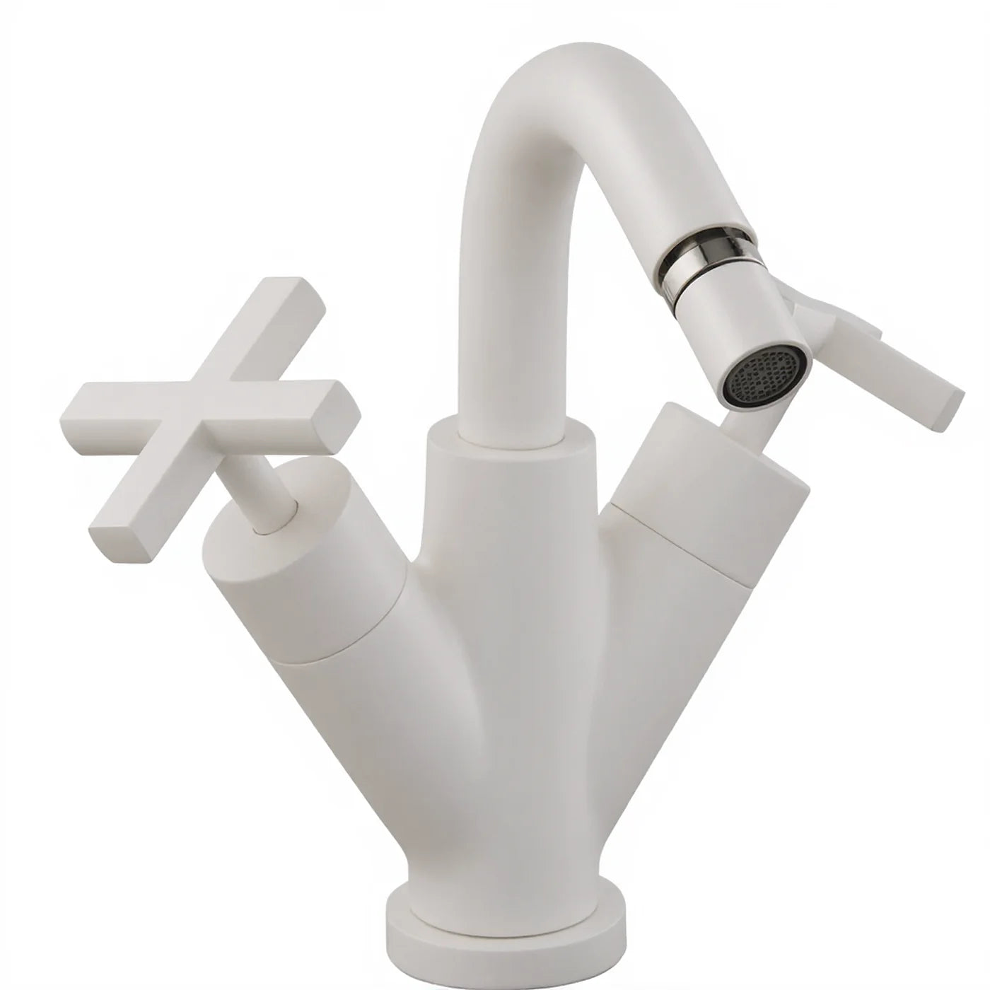 Mélangeur bidet monotrou - Treemme Line - IT 1024 CC XV ZZ - Blanc opaque (BB)