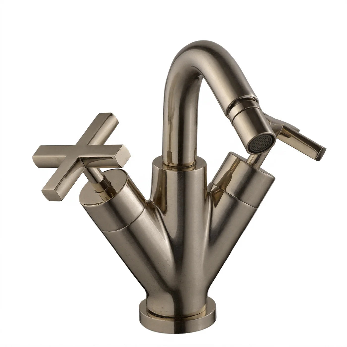Mélangeur bidet monotrou - Treemme Line - IT 1024 CC XV ZZ - Nickel brossé (NF)