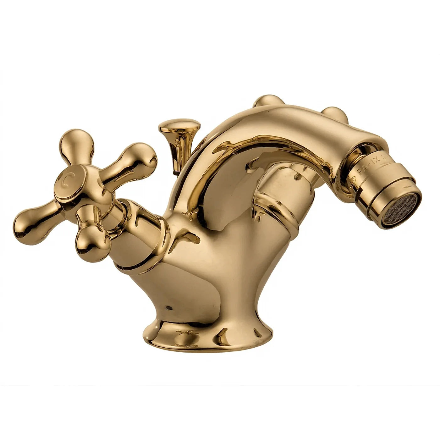 Mélangeur bidet monotrou - Treemme Romantica - IT 3624 CC PV ZZ - Laiton brossé (UZ)