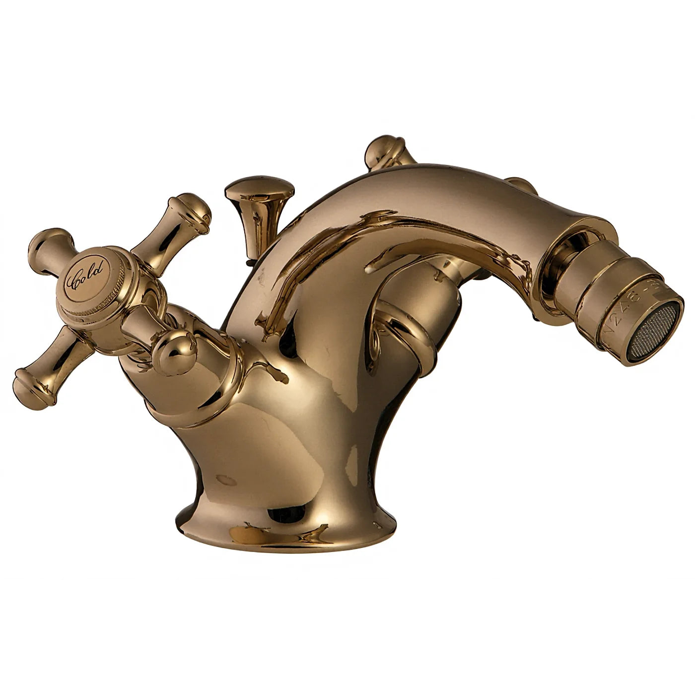 Mélangeur bidet monotrou - Treemme Old Italy - IT 4424 CC OI ZZ - Or brossé (DZ)