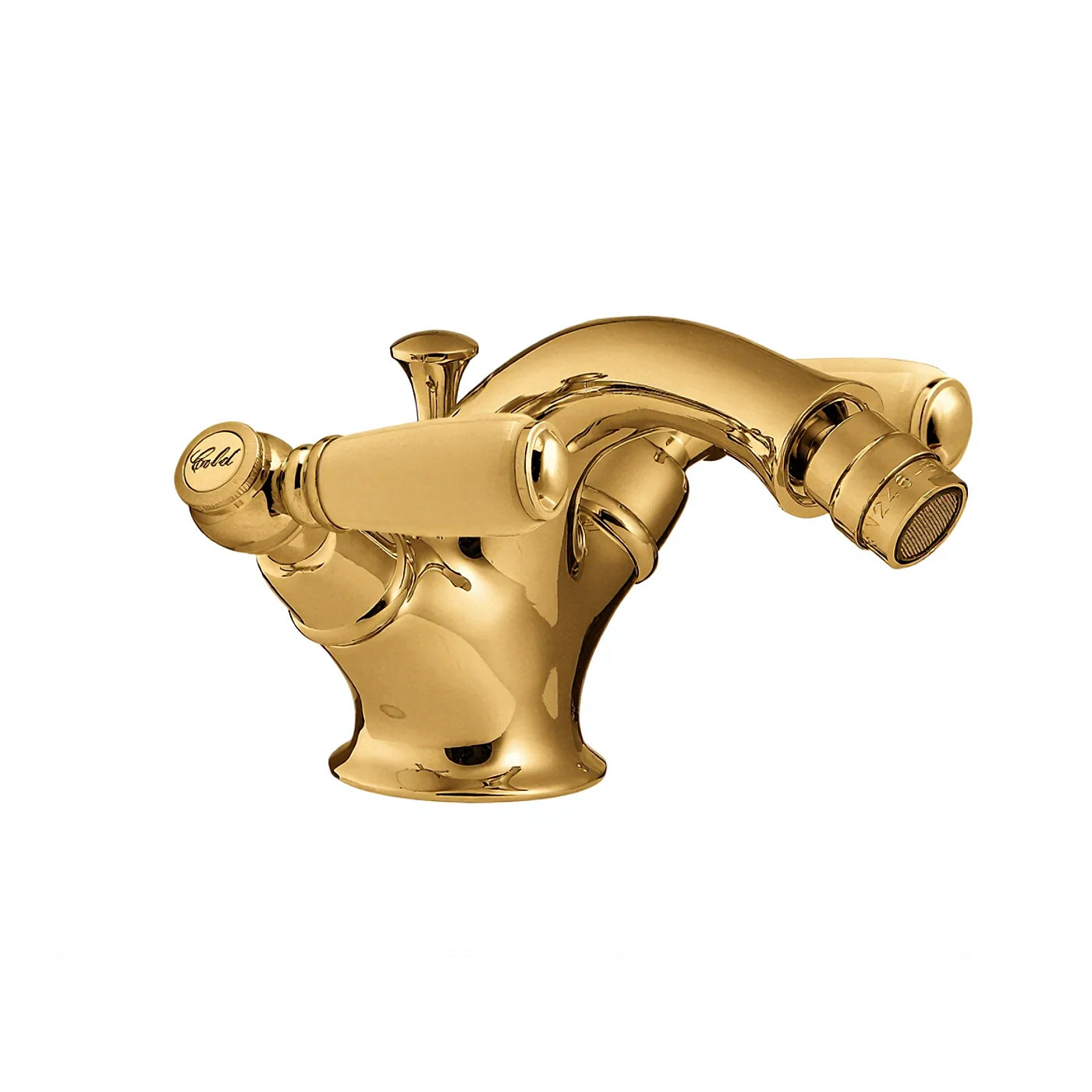 Mélangeur bidet monotrou - Treemme Old Italy - IT 4424 CC SO ZZ - Or 24 (DD)