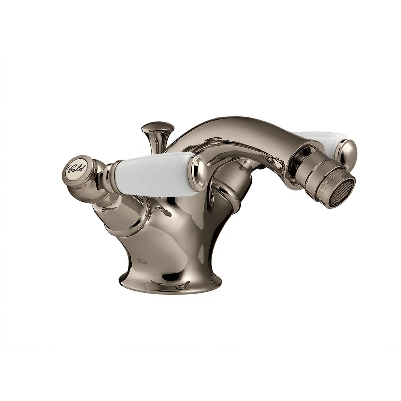 Mélangeur bidet monotrou - Treemme Old Italy - IT 4424 CC SO ZZ - Nickel poli (NL)